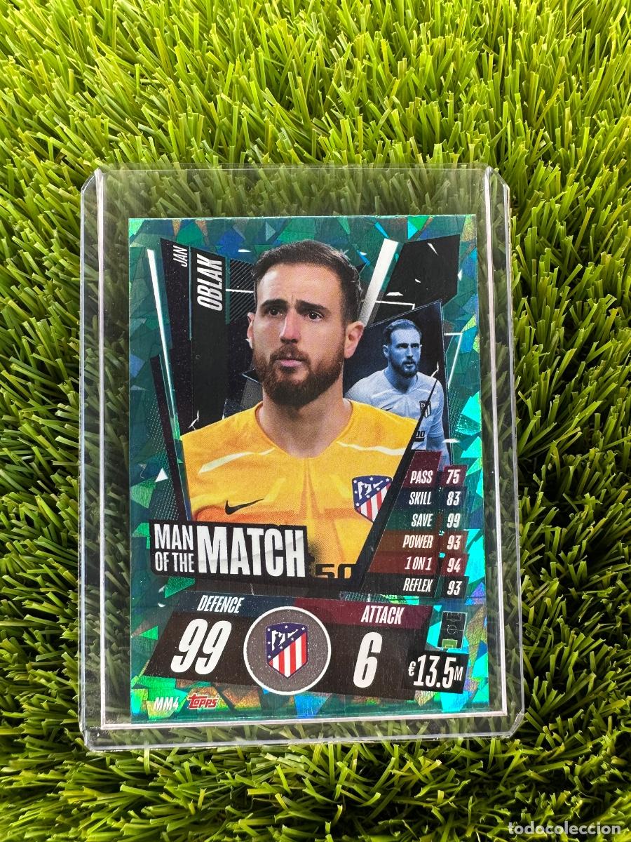 Cromos de F&uacute;tbol: N&ordm; MM4 Jan Oblak Man of the Match Atl&eacute;tico de Madrid Match Attax 20 21