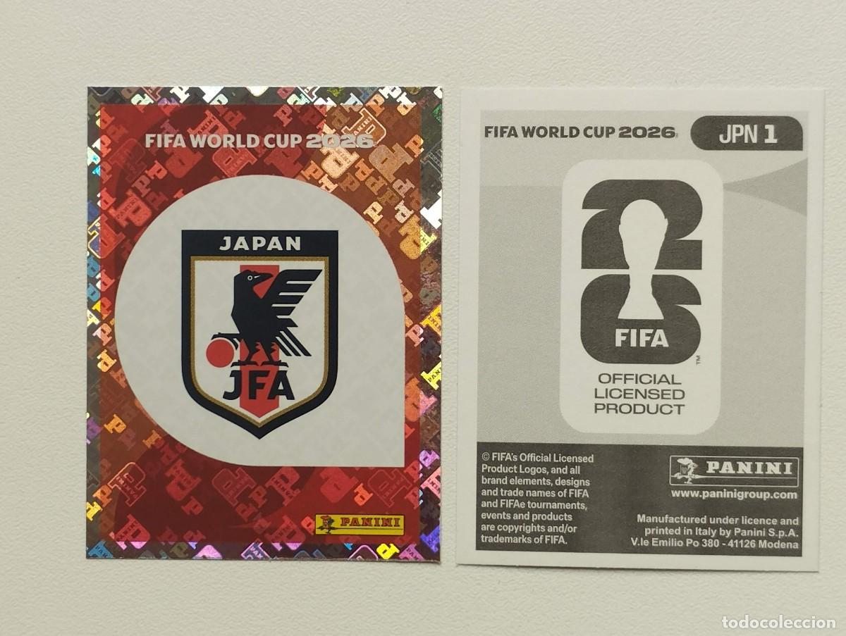 Cromos de F&uacute;tbol: CROMO STICKER WORLD CUP 2026 MUNDIAL 26 PANINI JAPON JPN1 JPN 1 ESCUDO