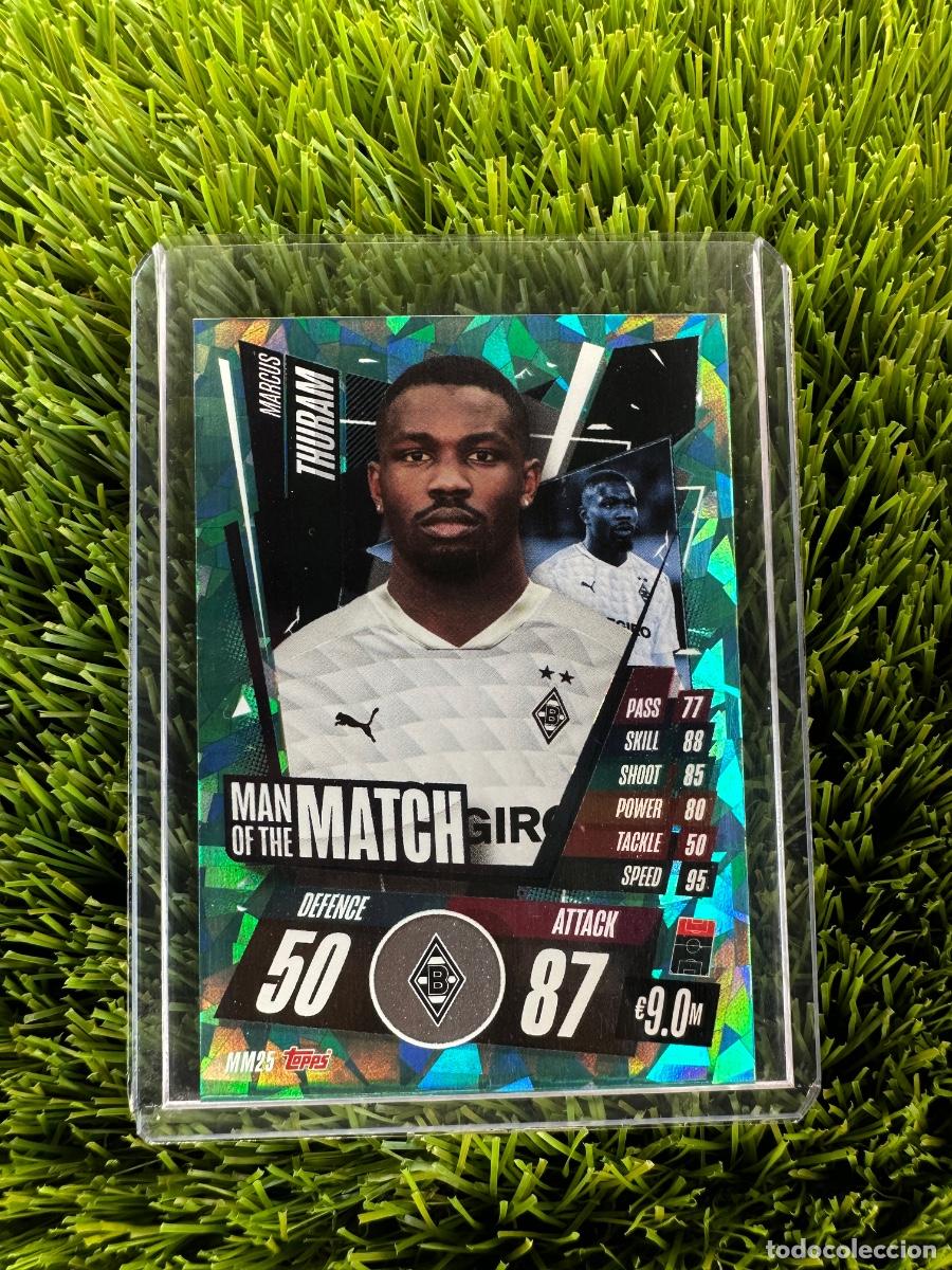 Cromos de F&uacute;tbol: N&ordm; MM25 Marcus Thuram Man of the Match Borussia Monchengladbach Match Attax 20 21