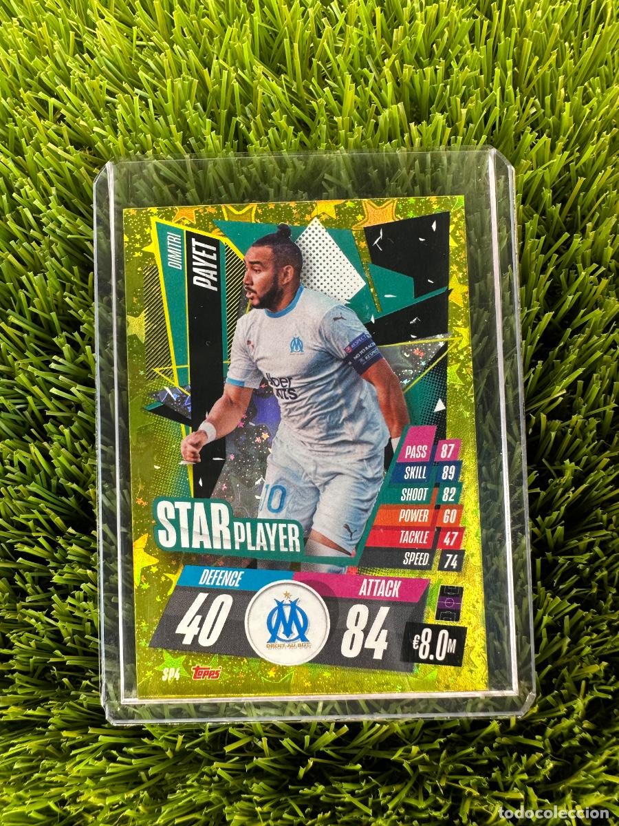 Cromos de F&uacute;tbol: N&ordm; SP4 Dimitri Payet Star Player Olympique de Marsella Match Attax 20 21
