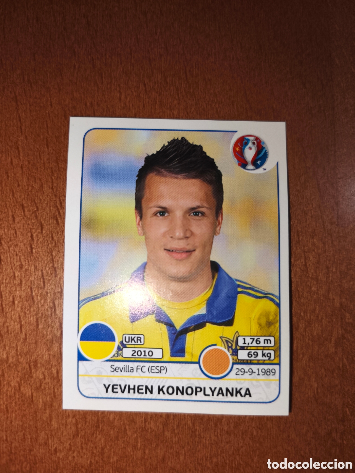 Cromos de F&uacute;tbol: Yevhen Konoplyanka n&deg;287 UEFA Euro 2016 Ucrania