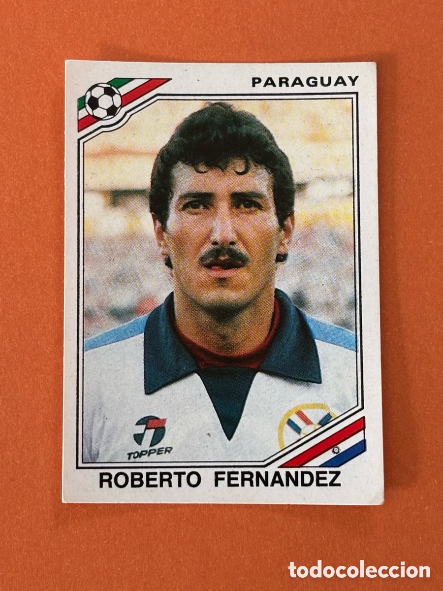Cromos de F&uacute;tbol: ROBERTO FERNANDEZ PARAGUAY N&ordm; 148 PANINI MEXICO 86 CROMO FUTBOL MUNDIAL WORLD CUP 1986 SIN PEGAR
