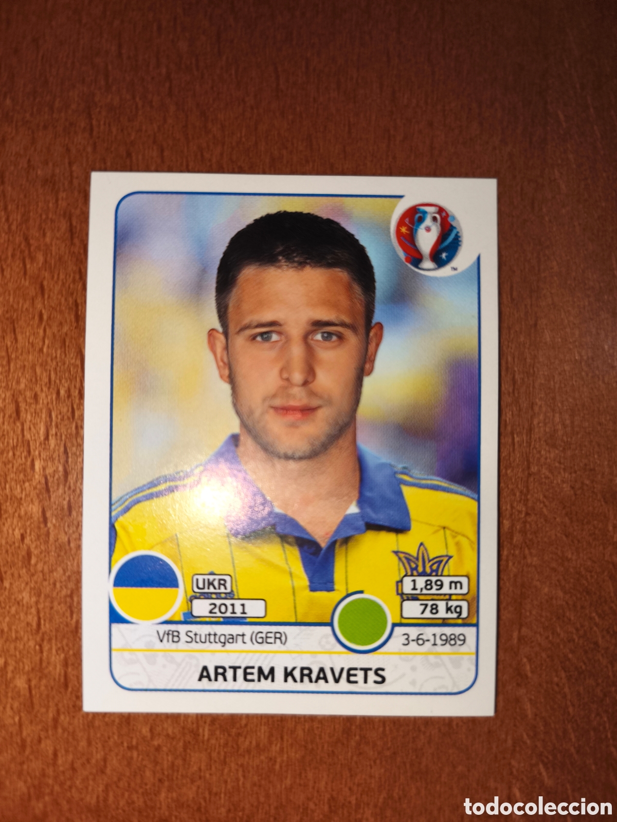 Cromos de F&uacute;tbol: Artem Kravets n&deg;291 UEFA Euro 2016 Ucrania