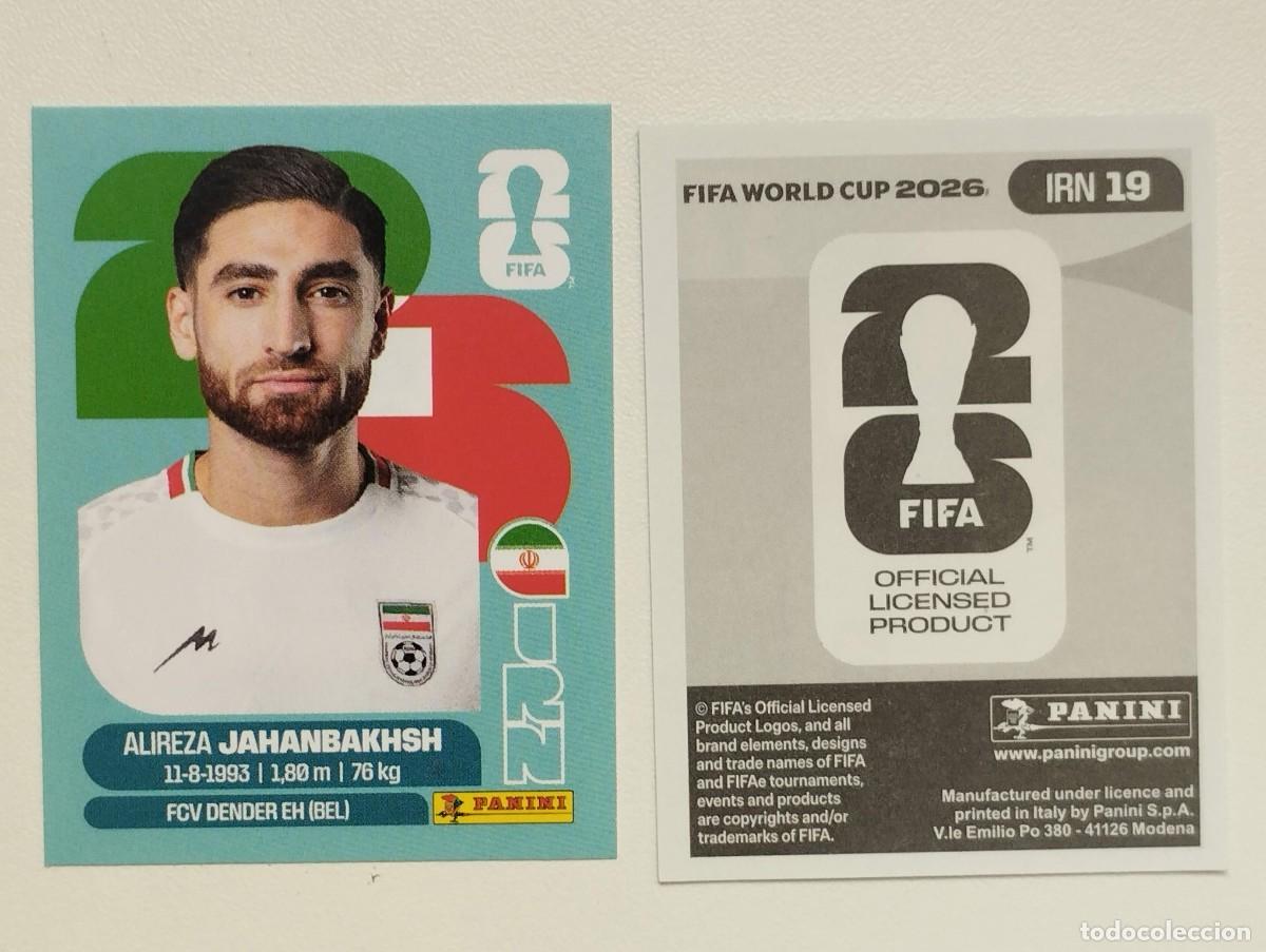 Cromos de F&uacute;tbol: CROMO STICKER WORLD CUP 2026 MUNDIAL 26 PANINI IRAN IRN19 IRN 19 JAHANBAKHSH