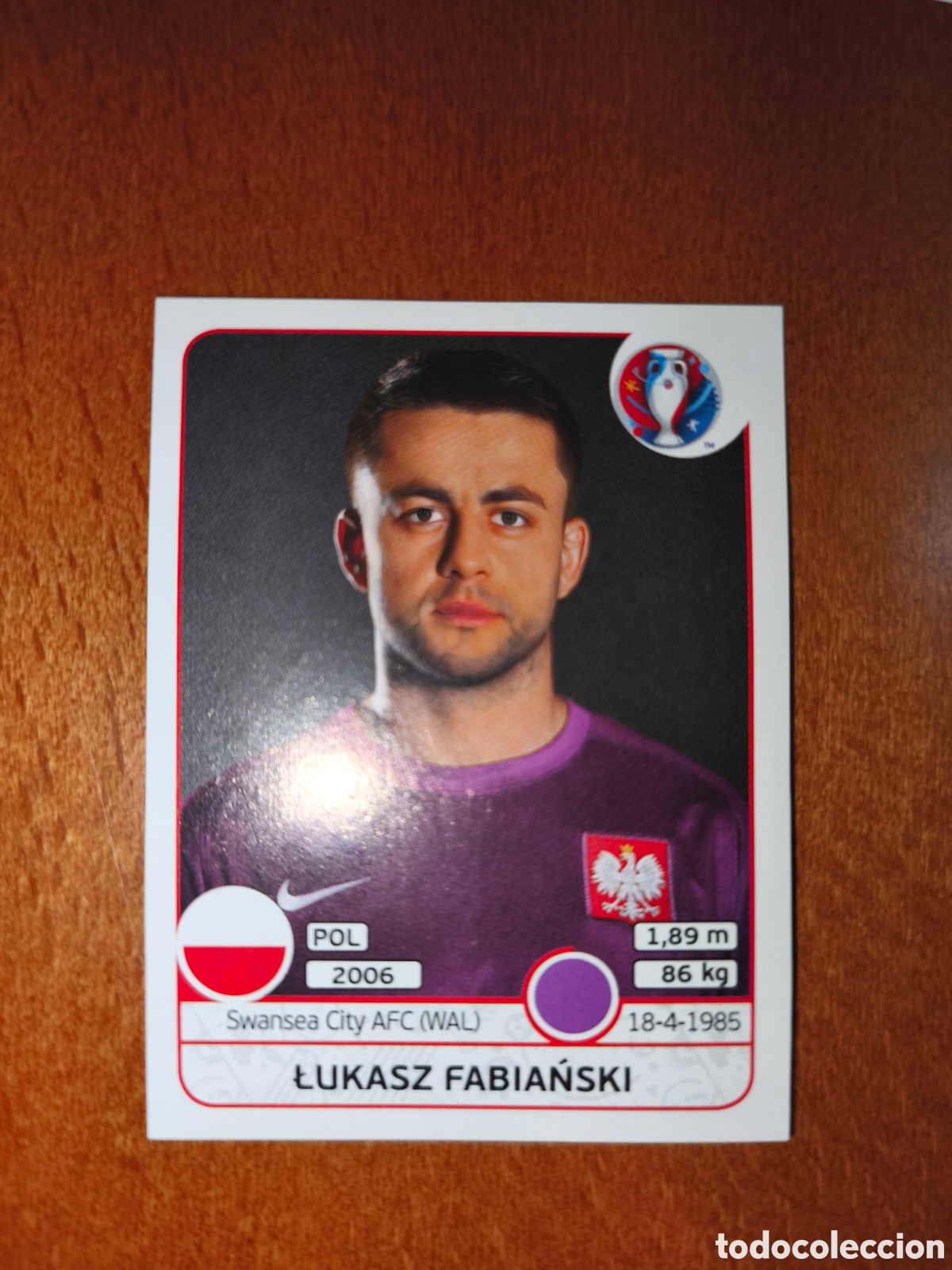 Cromos de F&uacute;tbol: Lukasz Fabianski n&deg;293 UEFA Euro 2016 Polonia