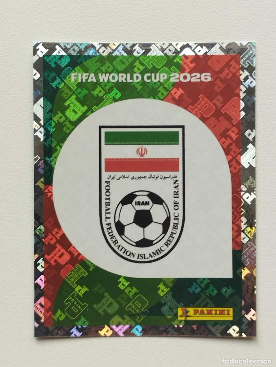 Cromos de F&uacute;tbol: CROMO STICKER WORLD CUP 2026 MUNDIAL 26 PANINI IRAN IRN1 IRN 1 ESCUDO