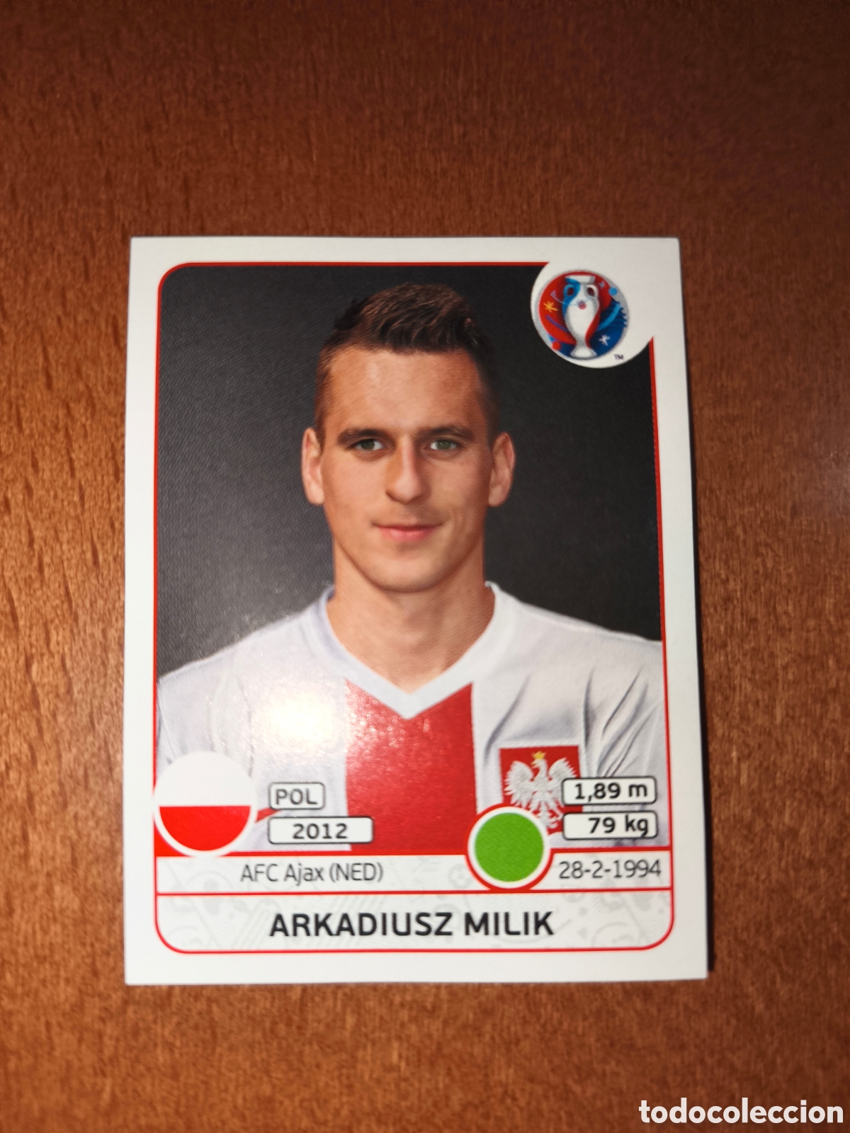 Cromos de F&uacute;tbol: Arkadiusz Milik n&deg;311 UEFA Euro 2016 Polonia