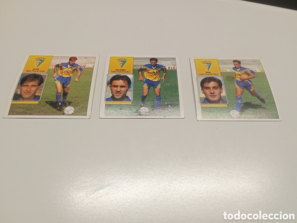 Cromos de F&uacute;tbol: OLIVA CADIZ LIGA ESTE 92 93 NUNCA PEGADO