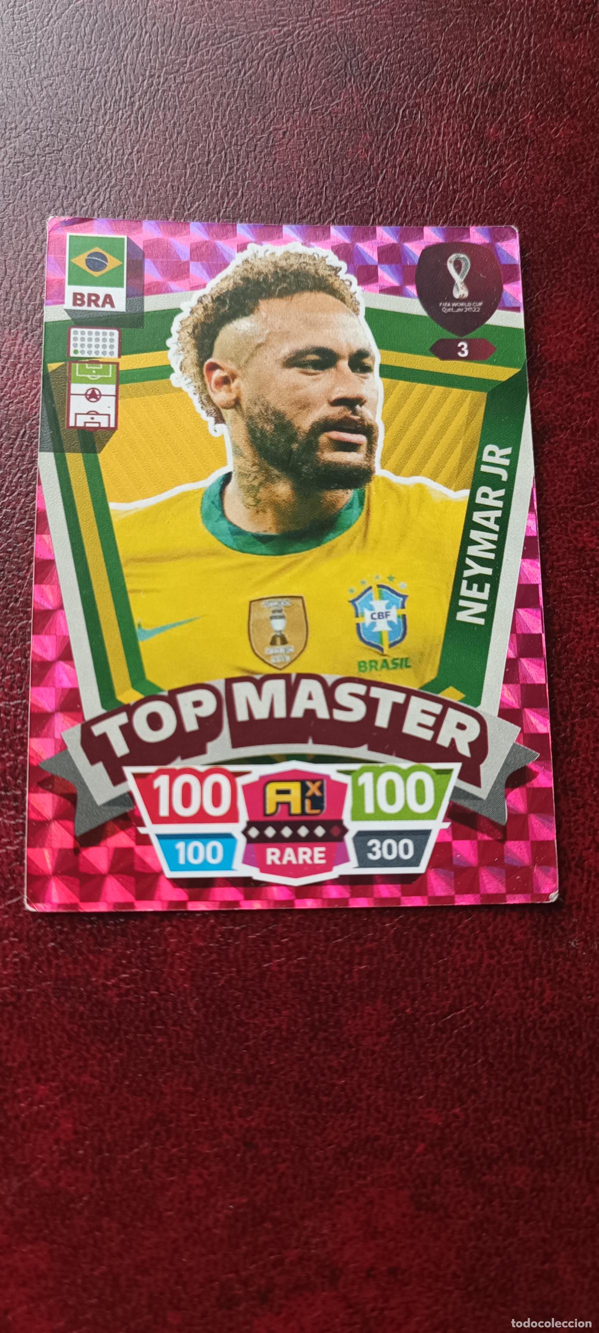 Cromos de F&uacute;tbol: Top master 3 NEYMAR BRASIL QATAR 2022 XL ADRENALYN BRASIL MUNDIAL CROMOS CARDS TCG PANINI TOPPS CARD