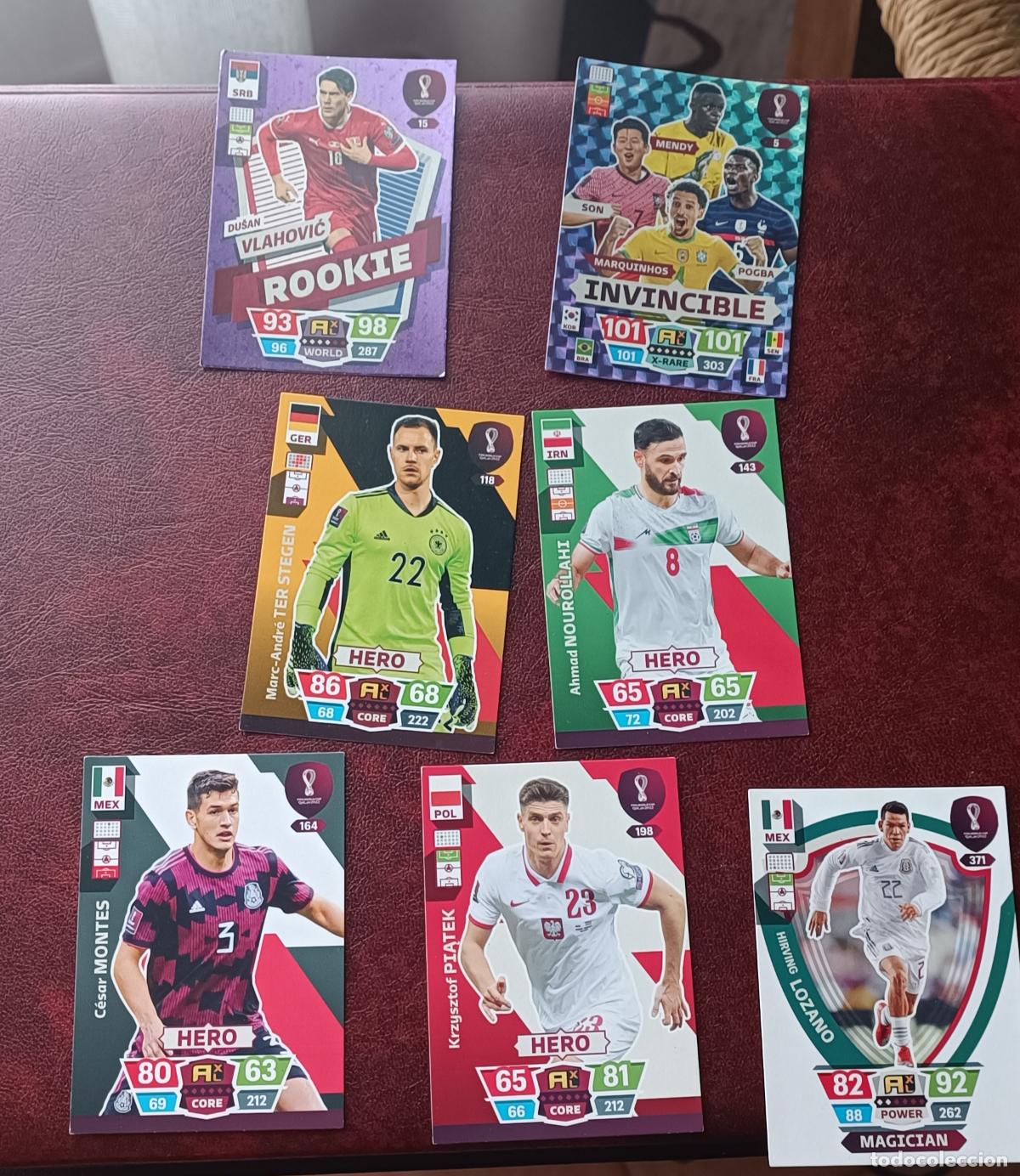 Cromos de F&uacute;tbol: CROMO CARTA INVINCIBLE INVENCIBLE N 5 WORLD CUP MUNDIAL QATAR 2022 ADRENALYN XL y otros