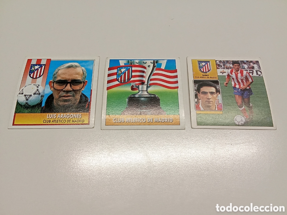 Cromos de F&uacute;tbol: ENTRENADOR LUIS ARAGONES AT MADRID LIGA ESTE 92 93 NUNCA PEGADO