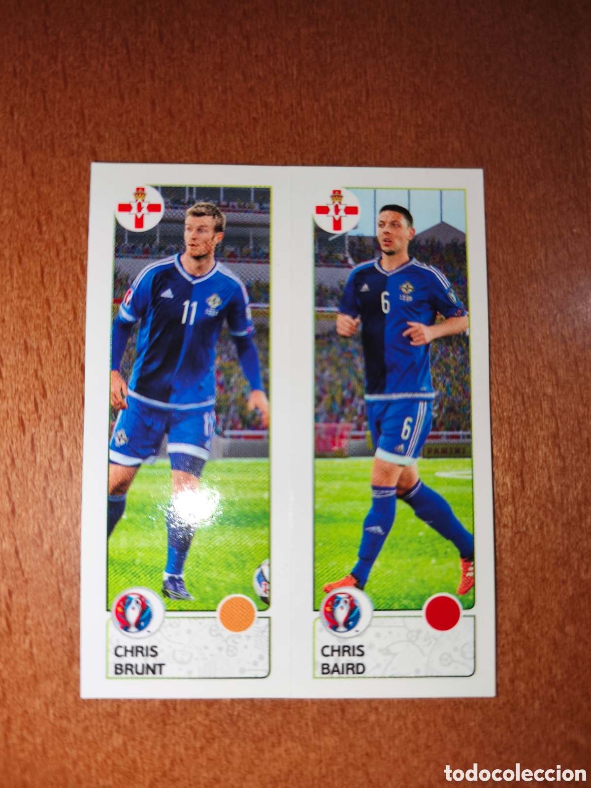 Cromos de F&uacute;tbol: Chris Brunt/Chris Baird n&deg;322 UEFA Euro 2016 Irlanda Del Norte