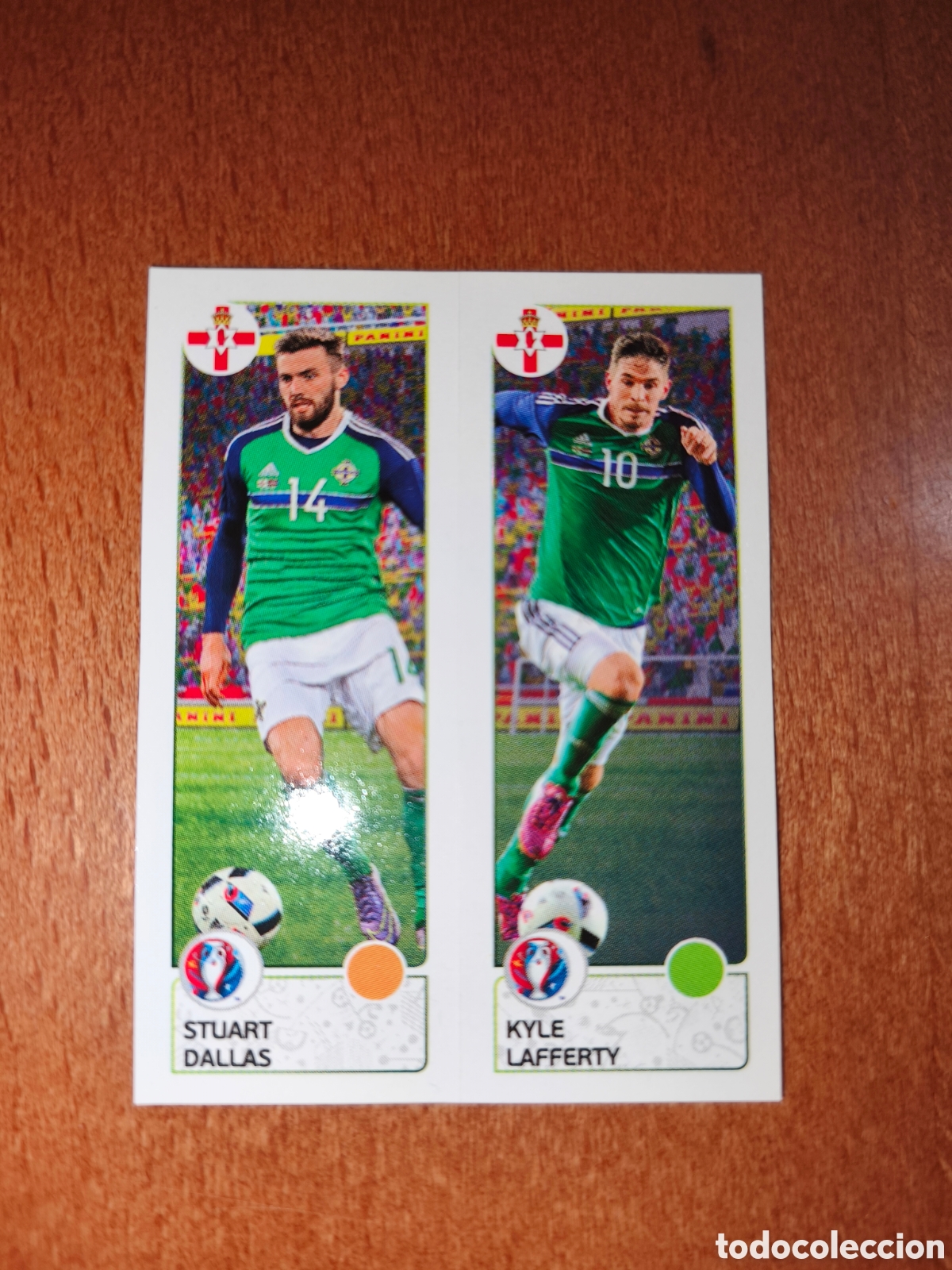 Cromos de F&uacute;tbol: Stuart Dallas/Kyle Lafferty n&deg;324 UEFA Euro 2016 Irlanda Del Norte