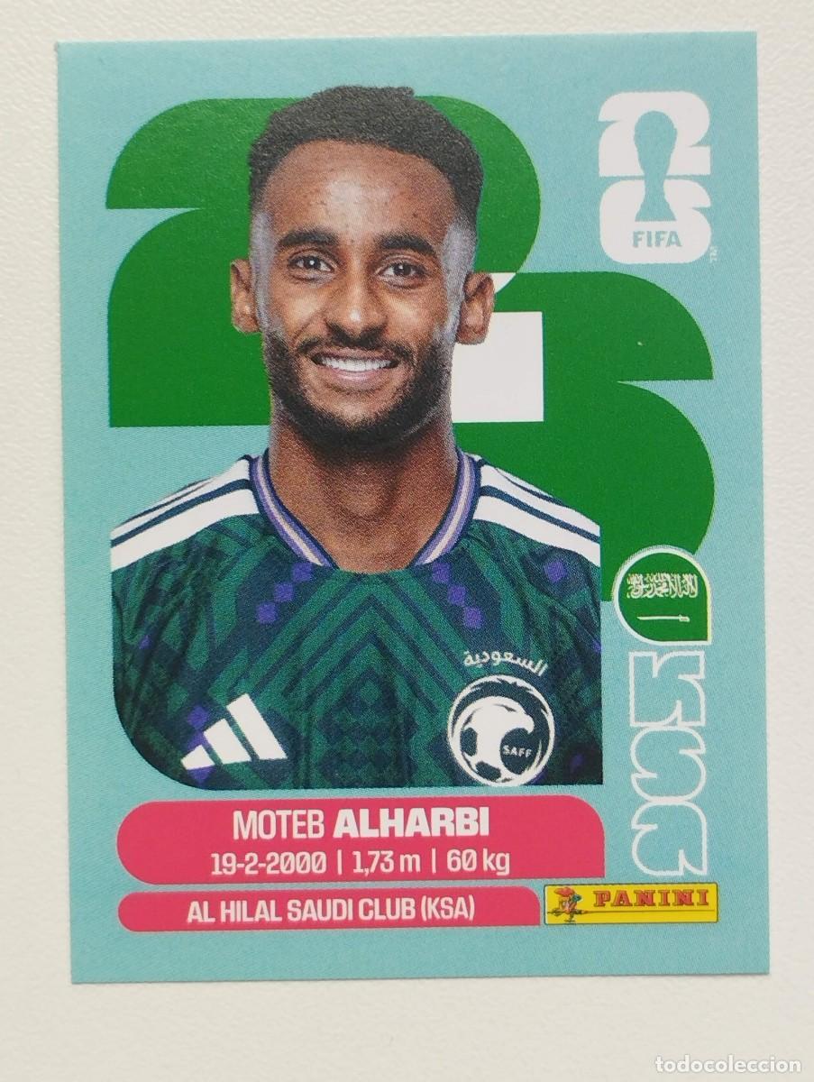 Cromos de F&uacute;tbol: CROMO STICKER WORLD CUP 2026 MUNDIAL 26 PANINI ARABIA SAUDI KSA7 KSA 7 ALHARBI