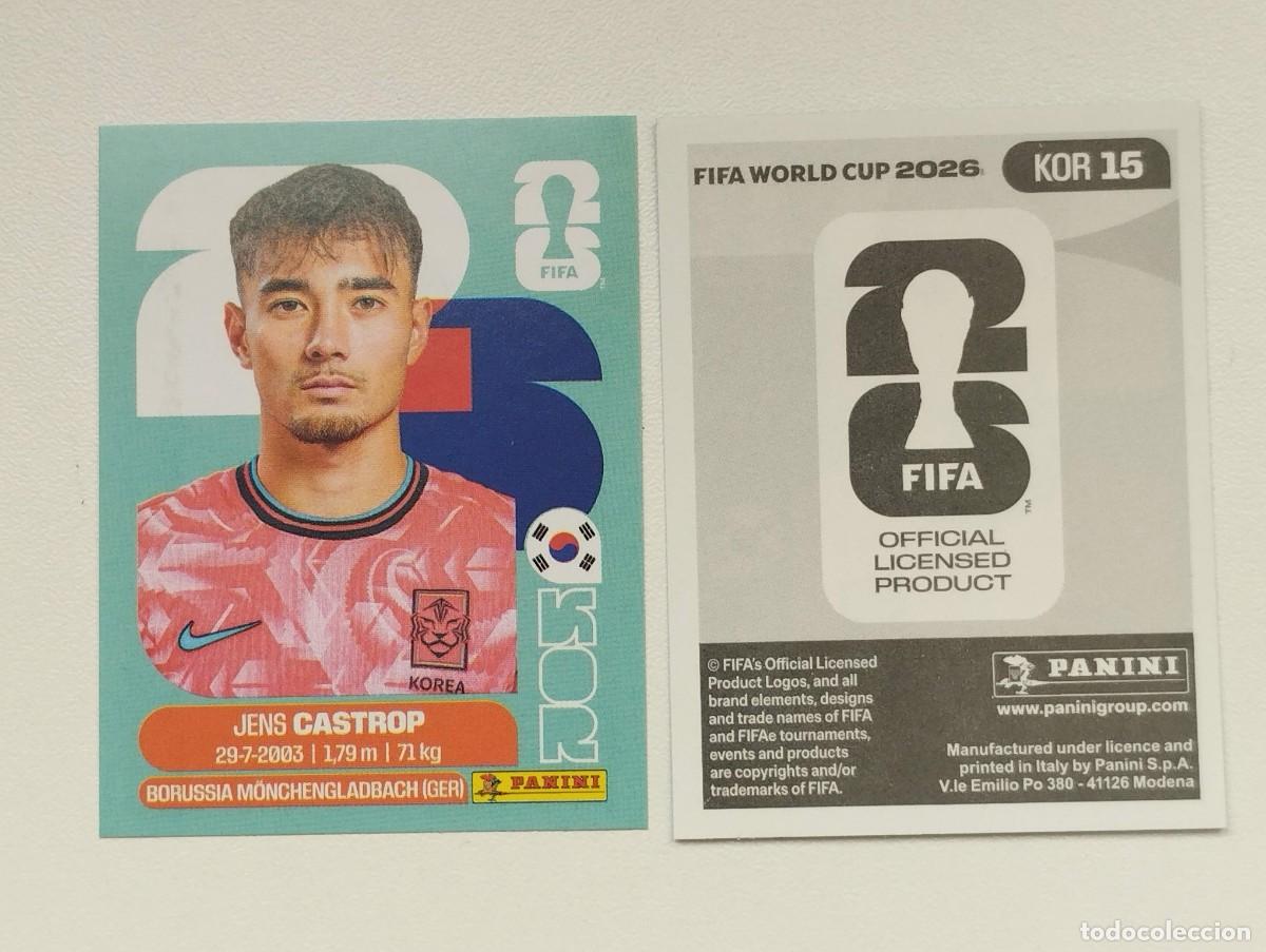 Cromos de F&uacute;tbol: CROMO STICKER WORLD CUP 2026 MUNDIAL 26 PANINI COREA DEL SUR KOR15 KOR 15 CASTROP