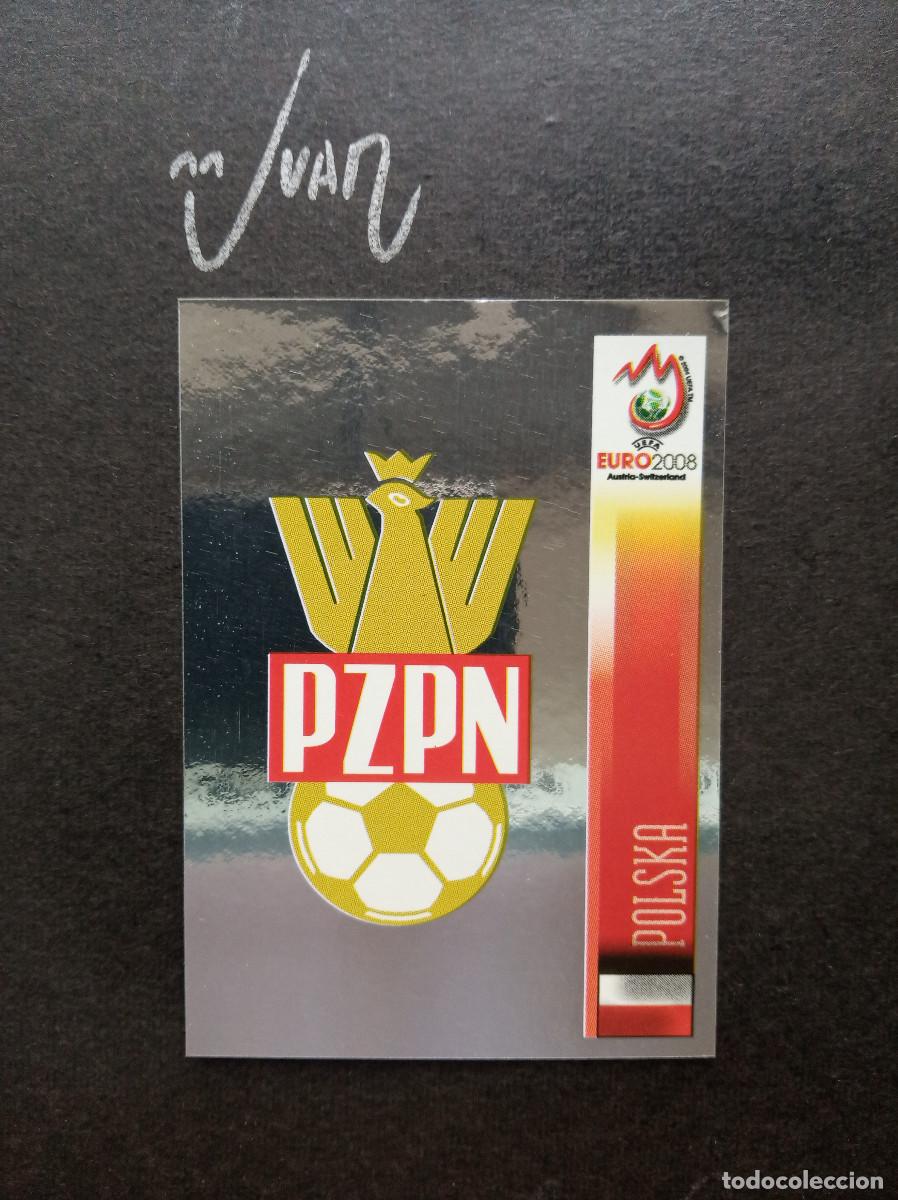 Cromos de F&uacute;tbol: N&ordm; 233 ESCUDO LOGO POLONIA POLSKA ⚽ PANINI&reg; UEFA EURO 2008 AUSTRIA SUIZA EUROCOPA 08 SIN PEGAR NUEVO