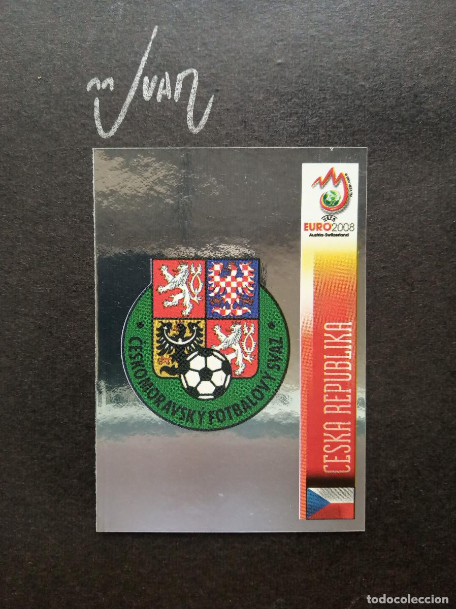 Fu&szlig;ball-Sticker: N&ordm; 77 ESCUDO LOGO REPUBLICA CHECA ⚽ PANINI&reg; UEFA EURO 2008 AUSTRIA SUIZA EUROCOPA 08 SIN PEGAR NUEVO