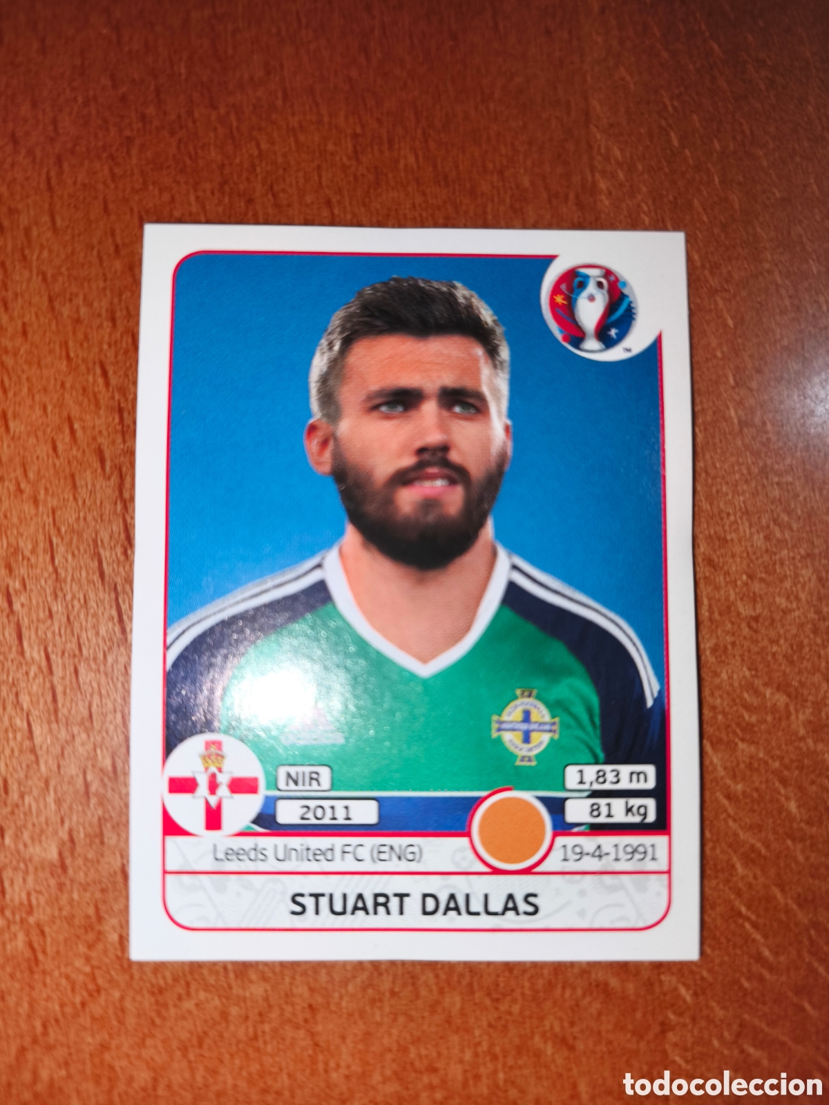 Cromos de F&uacute;tbol: Stuart Dallas n&deg;337 UEFA Euro 2016 Irlanda Del Norte