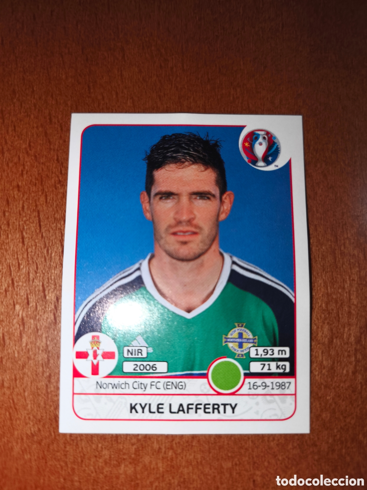 Cromos de F&uacute;tbol: Kyle Lafferty n&deg;344 UEFA Euro 2016 Irlanda Del Norte