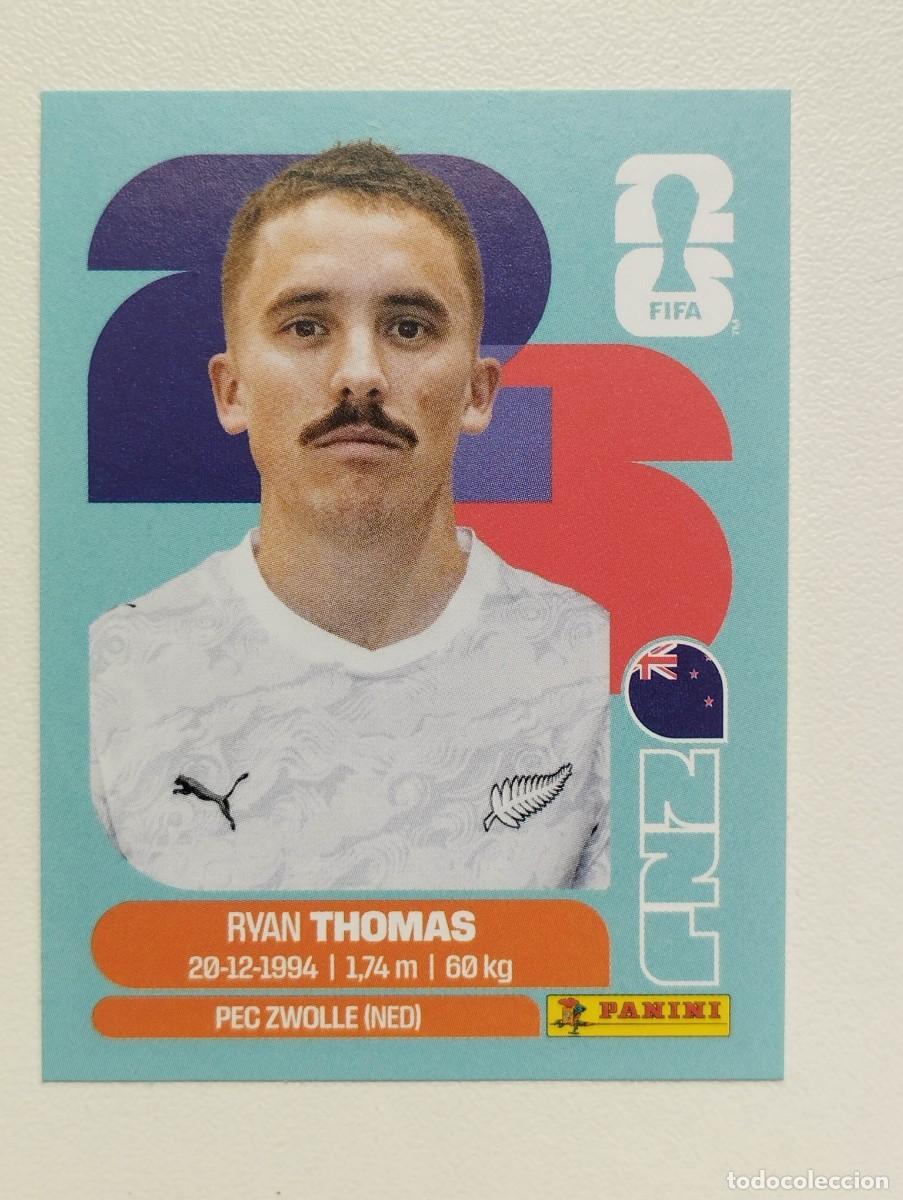 Cromos de F&uacute;tbol: CROMO STICKER WORLD CUP 2026 MUNDIAL 26 PANINI NUEVA ZELANDA NZL12 NZL 12 RYAN THOMAS