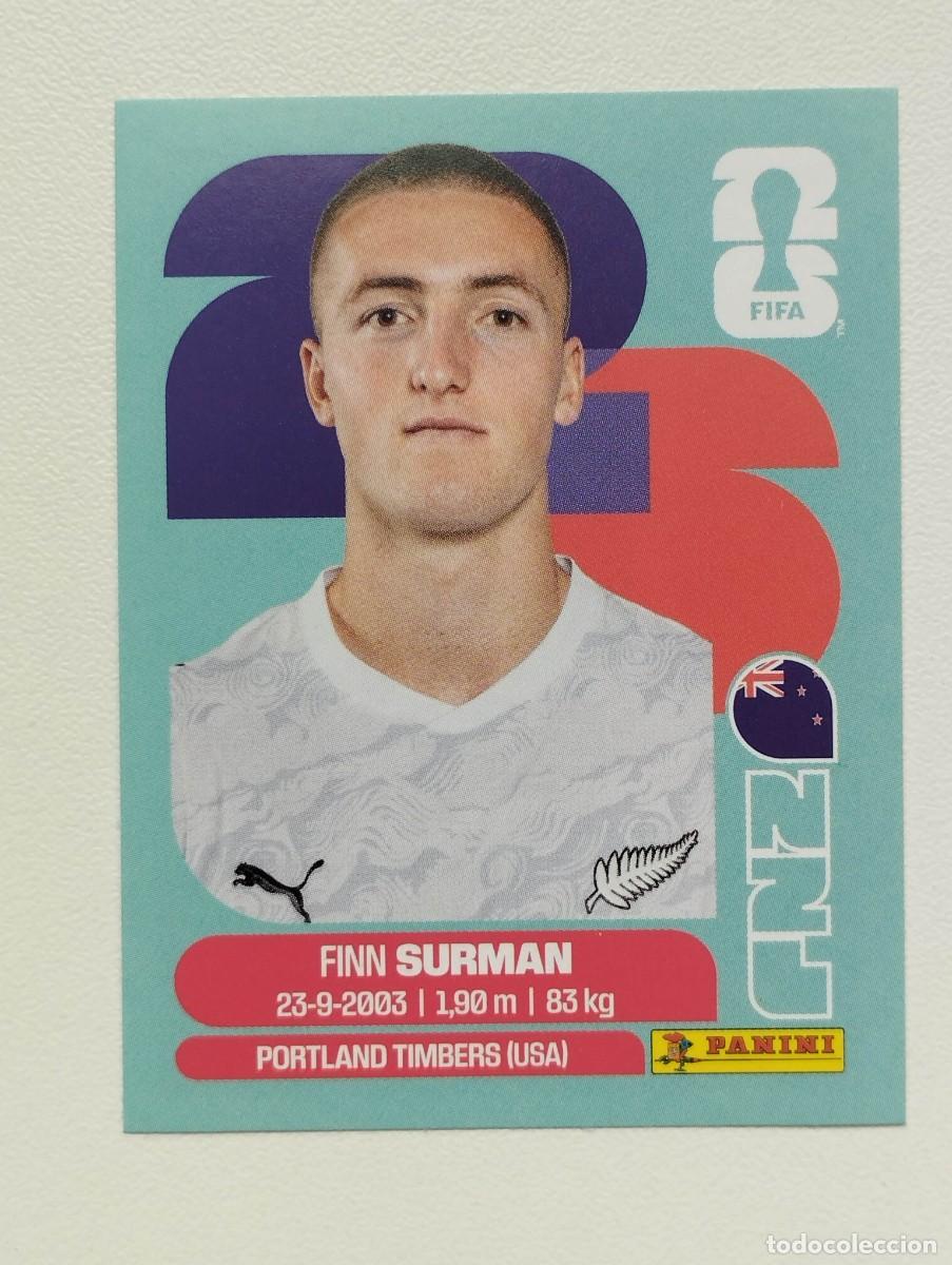 Cromos de F&uacute;tbol: CROMO STICKER WORLD CUP 2026 MUNDIAL 26 PANINI NUEVA ZELANDA NZL9 NZL 9 FINN SURMAN