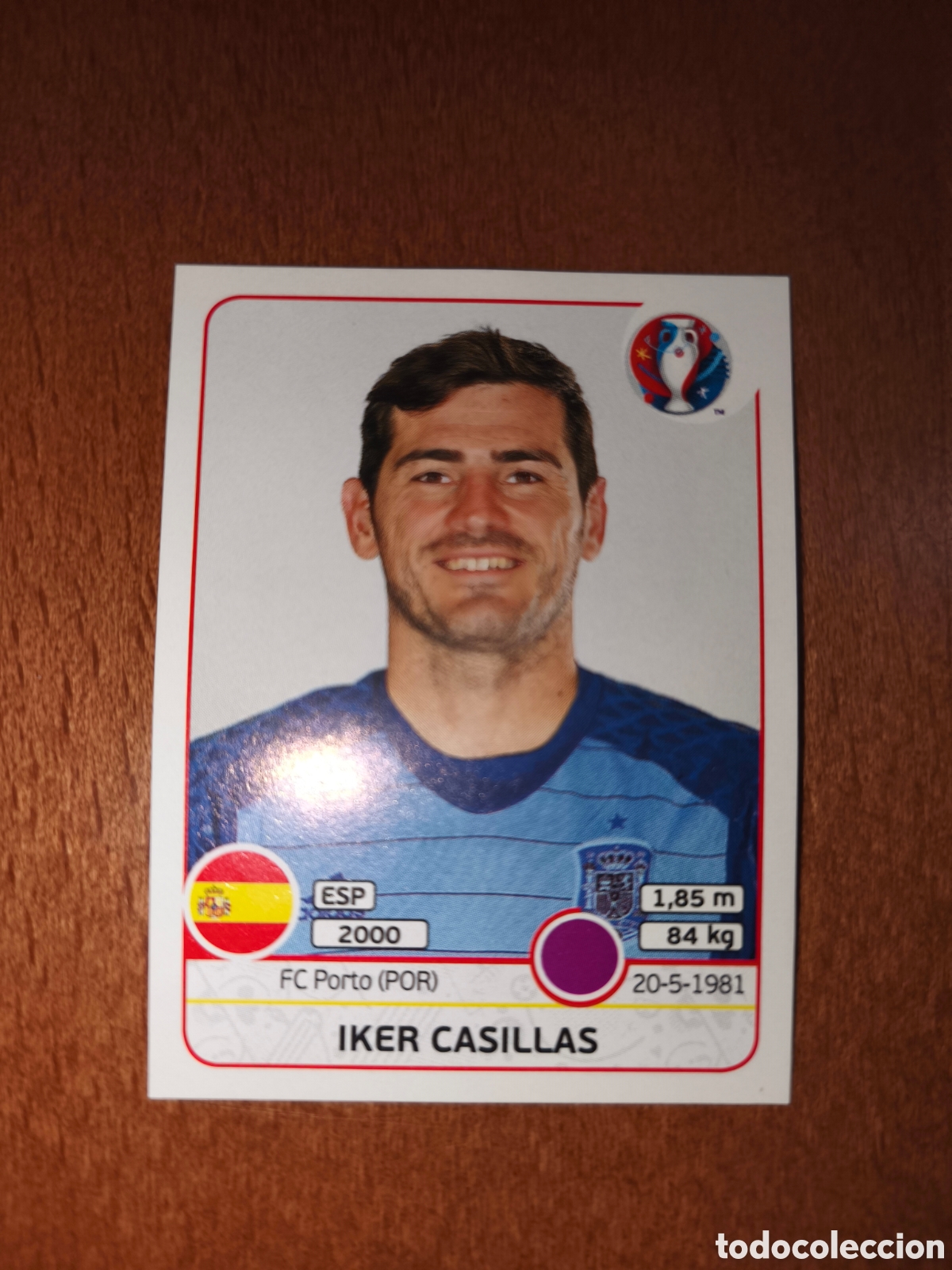Fu&szlig;ball-Sticker: Iker Casillas n&deg;353 UEFA Euro 2016 Espa&ntilde;a