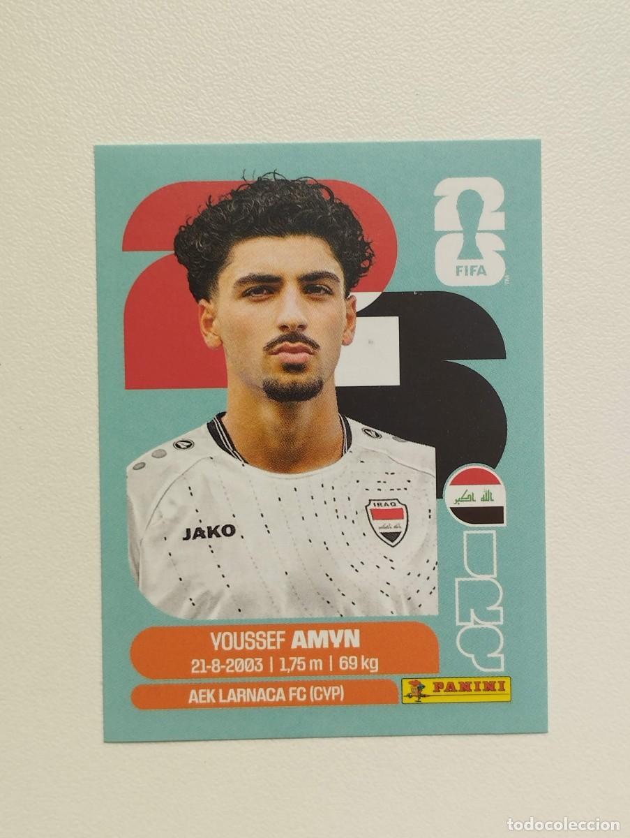 Cromos de F&uacute;tbol: CROMO STICKER WORLD CUP 2026 MUNDIAL 26 PANINI IRAQ IRQ14 IRQ 14 AMYN