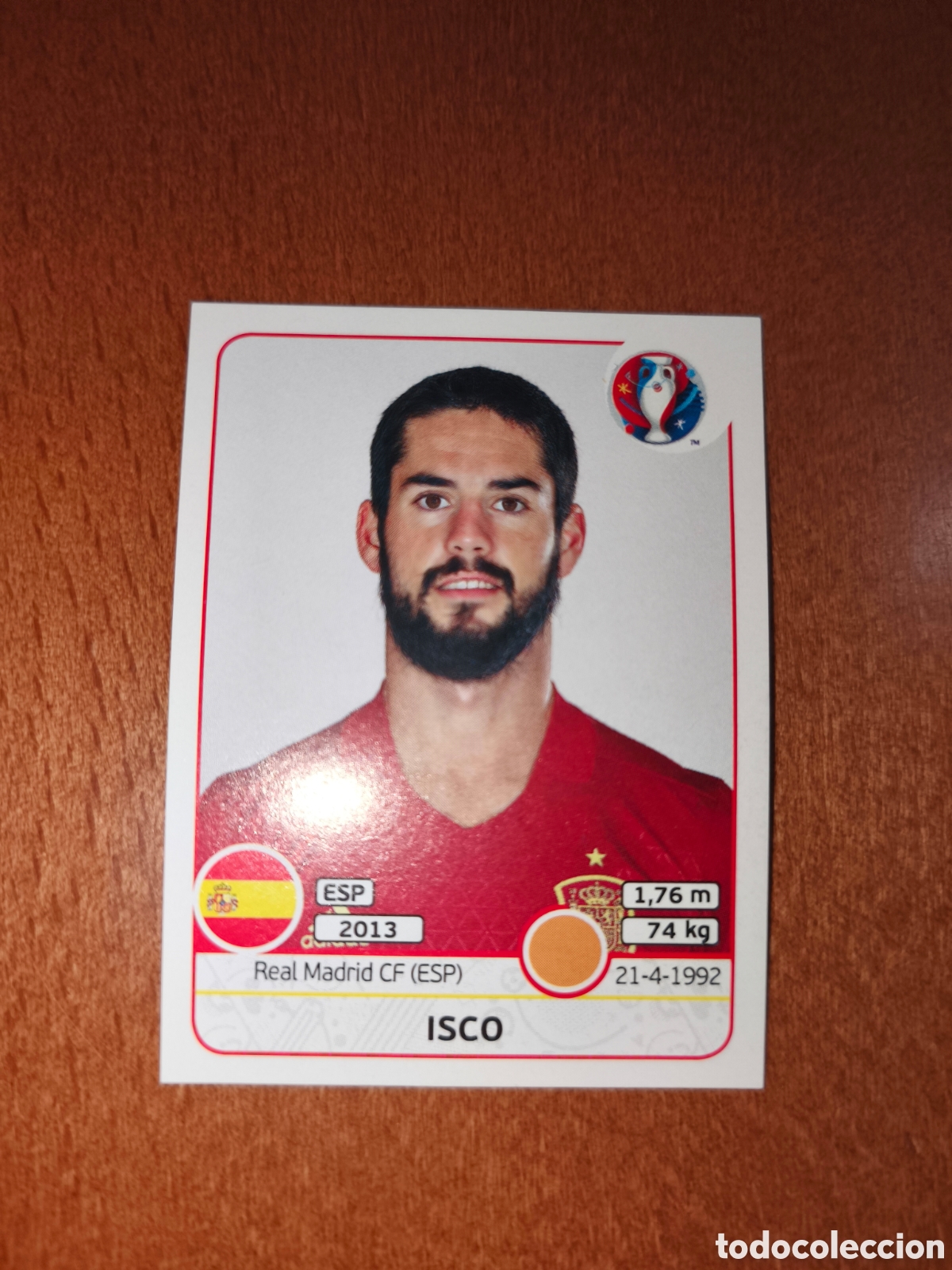 Fu&szlig;ball-Sticker: Isco n&deg;365 UEFA Euro 2016 Espa&ntilde;a