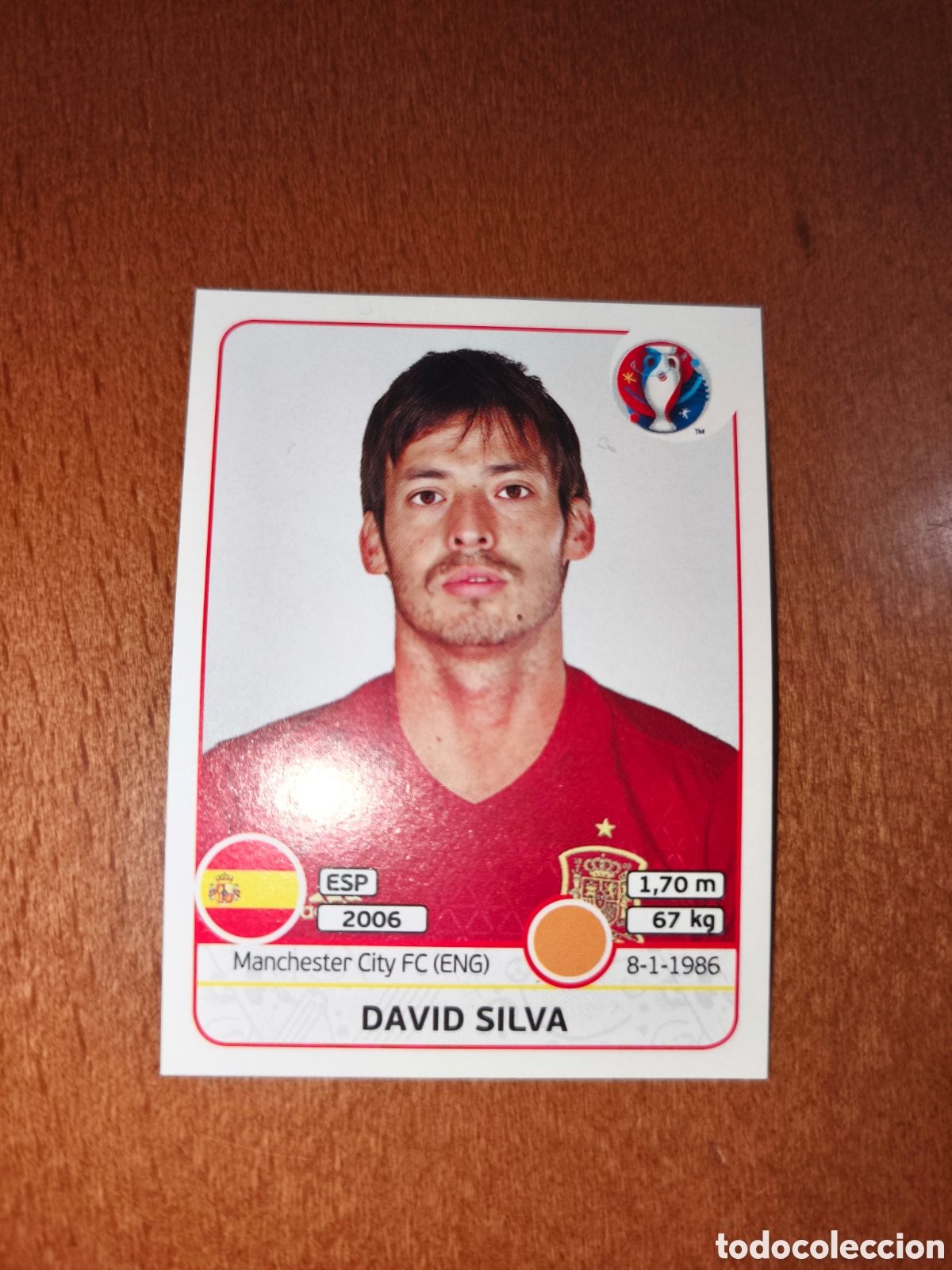 Cromos de Futebol: David Silva n&deg;368 UEFA Euro 2016 Espa&ntilde;a
