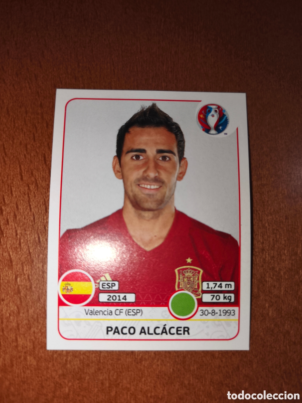 Cromos de F&uacute;tbol: Paco Alc&aacute;cer n&deg;372 UEFA Euro 2016 Espa&ntilde;a