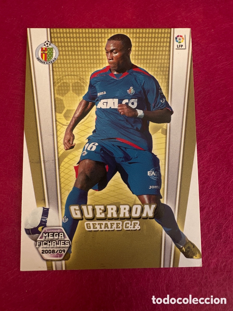 Fu&szlig;ball-Sticker: 497 GUERRON (GETAFE) MEGAFICHAJES MEGACRACKS 2008-2009 08 09 PANINI TRADING CARD
