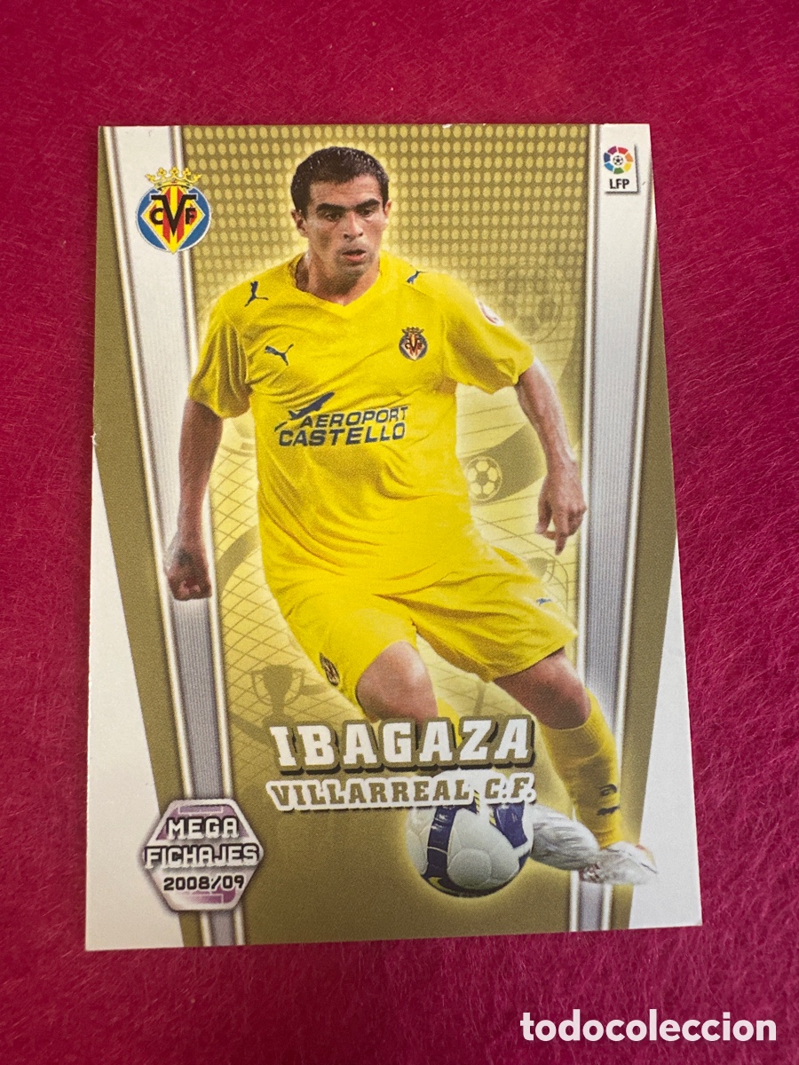 Football Stickers: 499 IBAGAZA (VILLARREAL) MEGAFICHAJES MEGACRACKS 2008-2009 08 09 PANINI TRADING CARD
