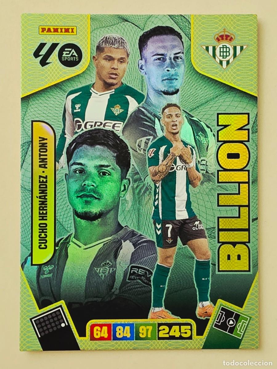 Figurine di Calcio: Cucho Hern&aacute;ndez / Antony, Real Betis, Billion, Panini Adrenalyn XL La Liga 2025 2026 25 26