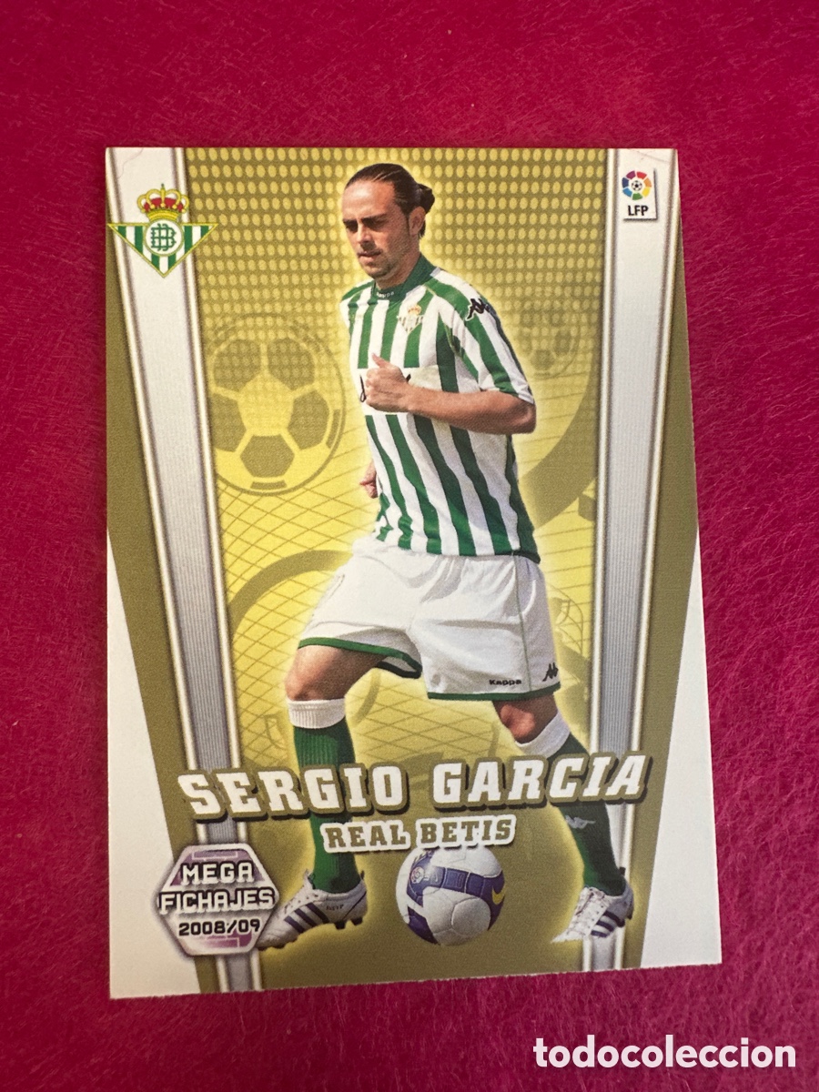 Cromos de Futebol: 503 SERGIO GARC&Iacute;A(R.BETIS) MEGAFICHAJES MEGACRACKS 2008-2009 08 09 PANINI TRADING CARD