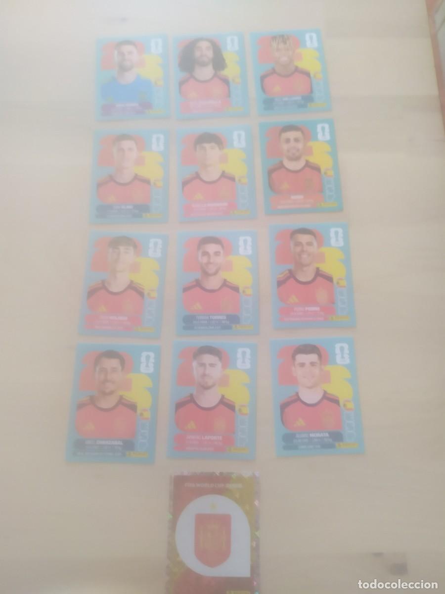 Cromos de F&uacute;tbol: 12 JUGADORES Y ESCUDO ESPA&Ntilde;A MUNDIAL USA CANAD&Aacute; 2026
