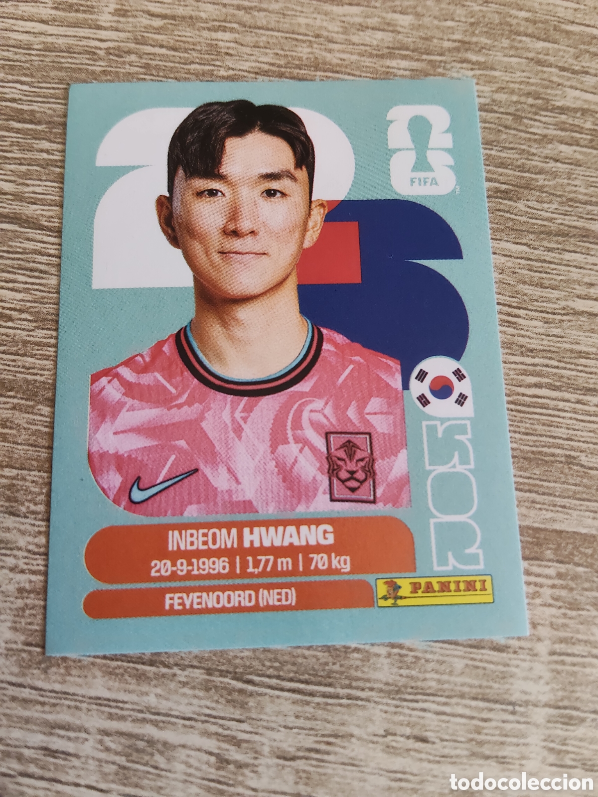 Cromos de F&uacute;tbol: Panini mundial 2026 Kor 11 Inbeom Hwang Corea del Sur