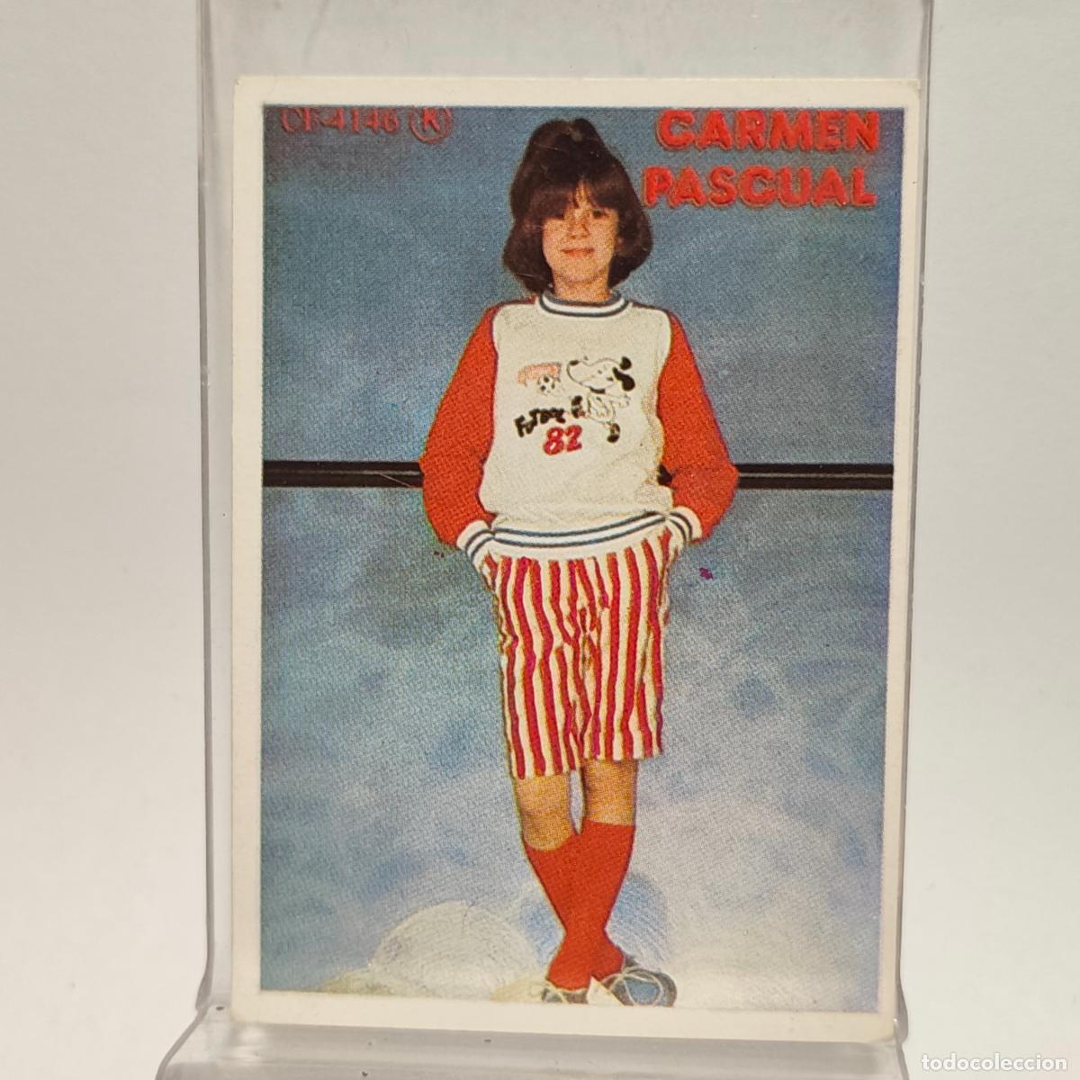 Cromos de F&uacute;tbol: Show de estrellas - N&ordm; 179 Carmen Pascual - Editorial Maga A&ntilde;o 1982 - Nunca pegado