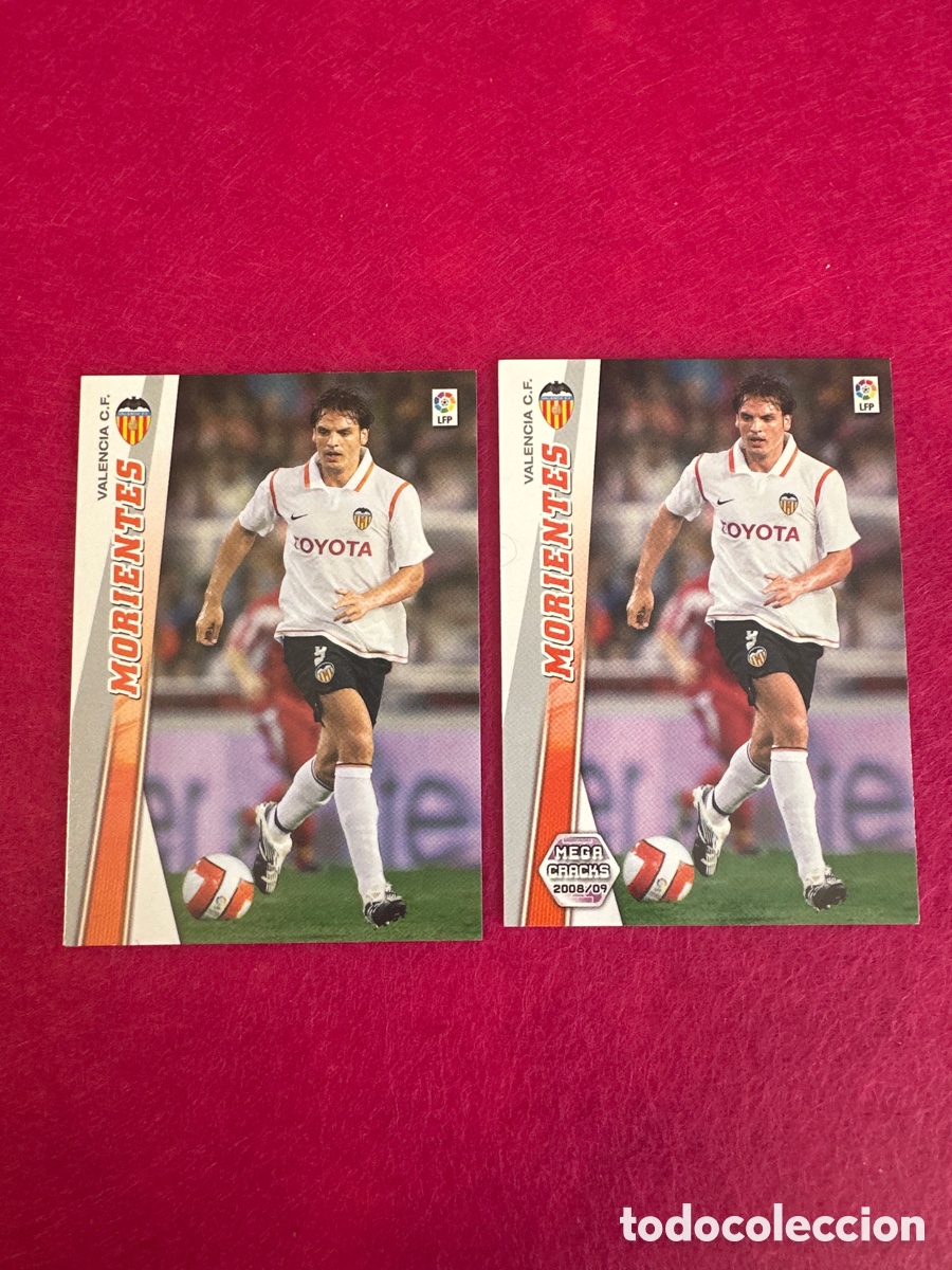 Figurine di Calcio: 324 MORIENTES(VALENCIA) ERROR Y CORREGIDO MEGACRACKS 2008-2009 08 09 PANINI TRADING CARD