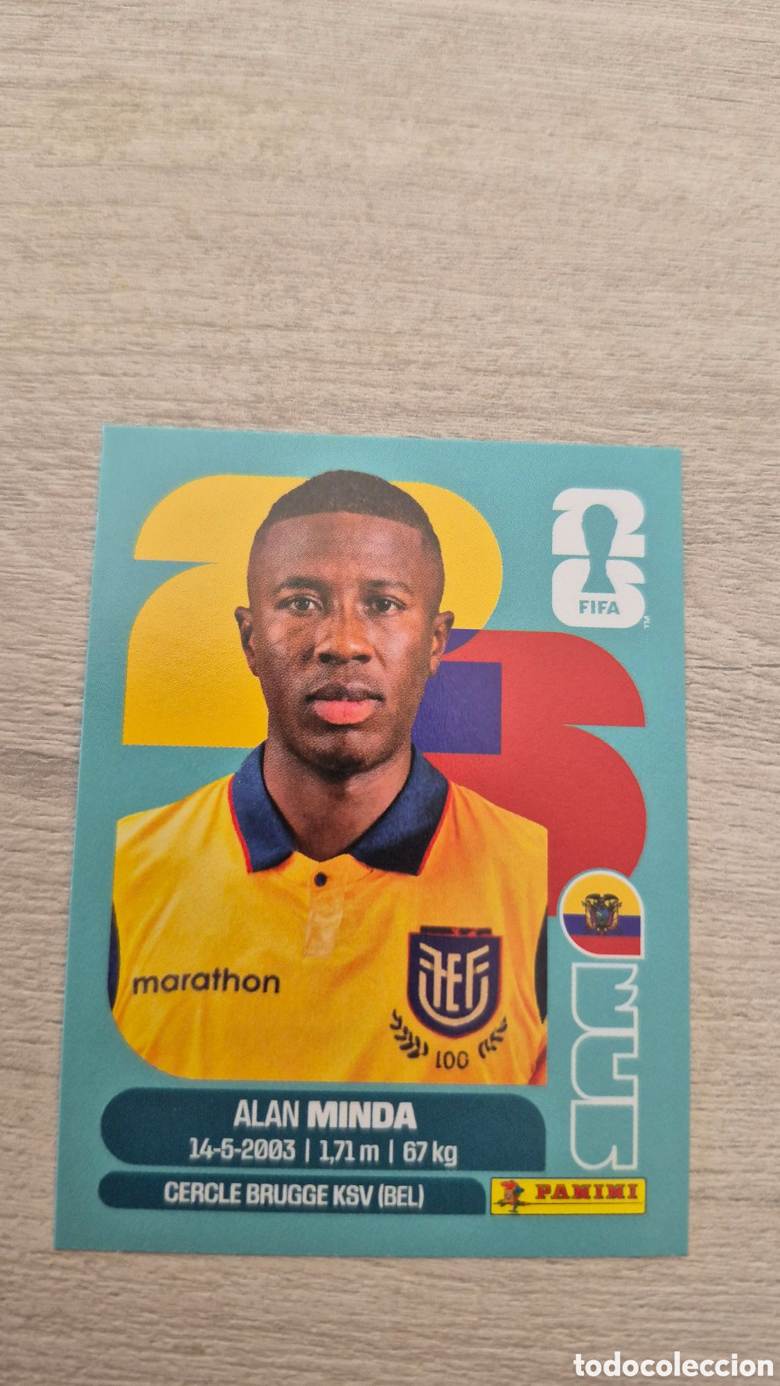 Cromos de F&uacute;tbol: ECU18 Minda FIFA World Cup 2026