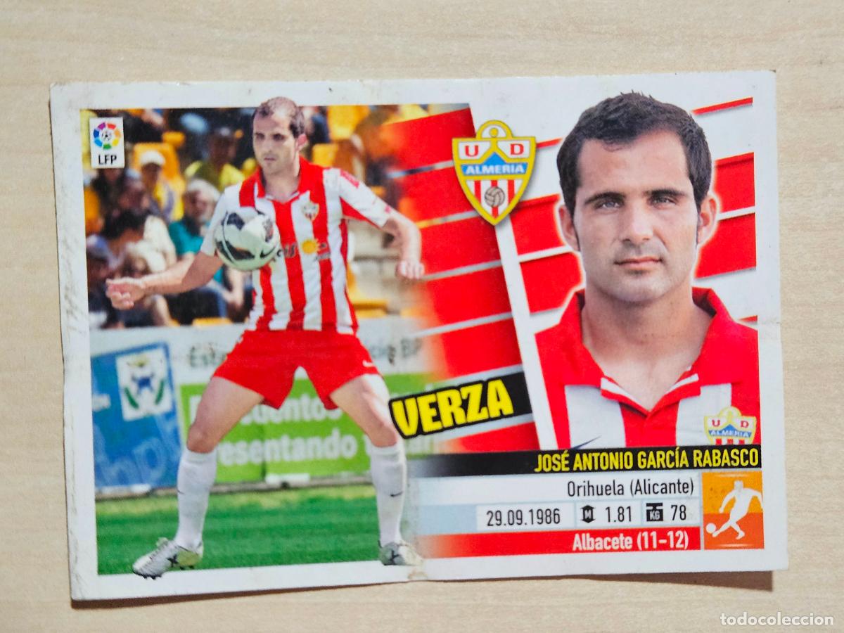 Cromos de Futebol: CROMO N&ordm; 9 VERZA - ESTE 2013 14 - 13 14 - CROMO SIN PEGAR - ALMERIA