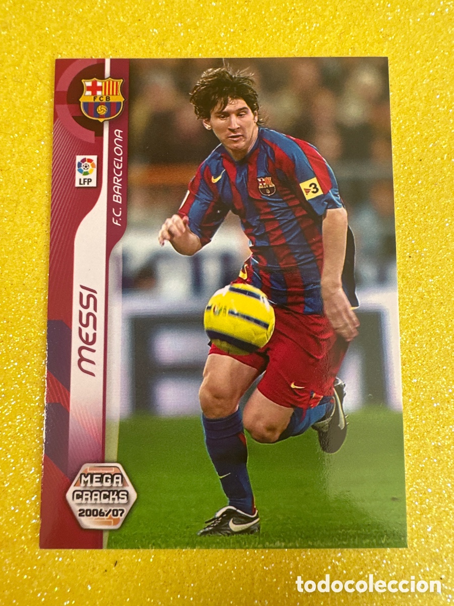Cromos de F&uacute;tbol: 54 MESSI (F.C.BARCELONA) MEGACRACKS 2006-2007 06 07 PANINI TRADING CARD