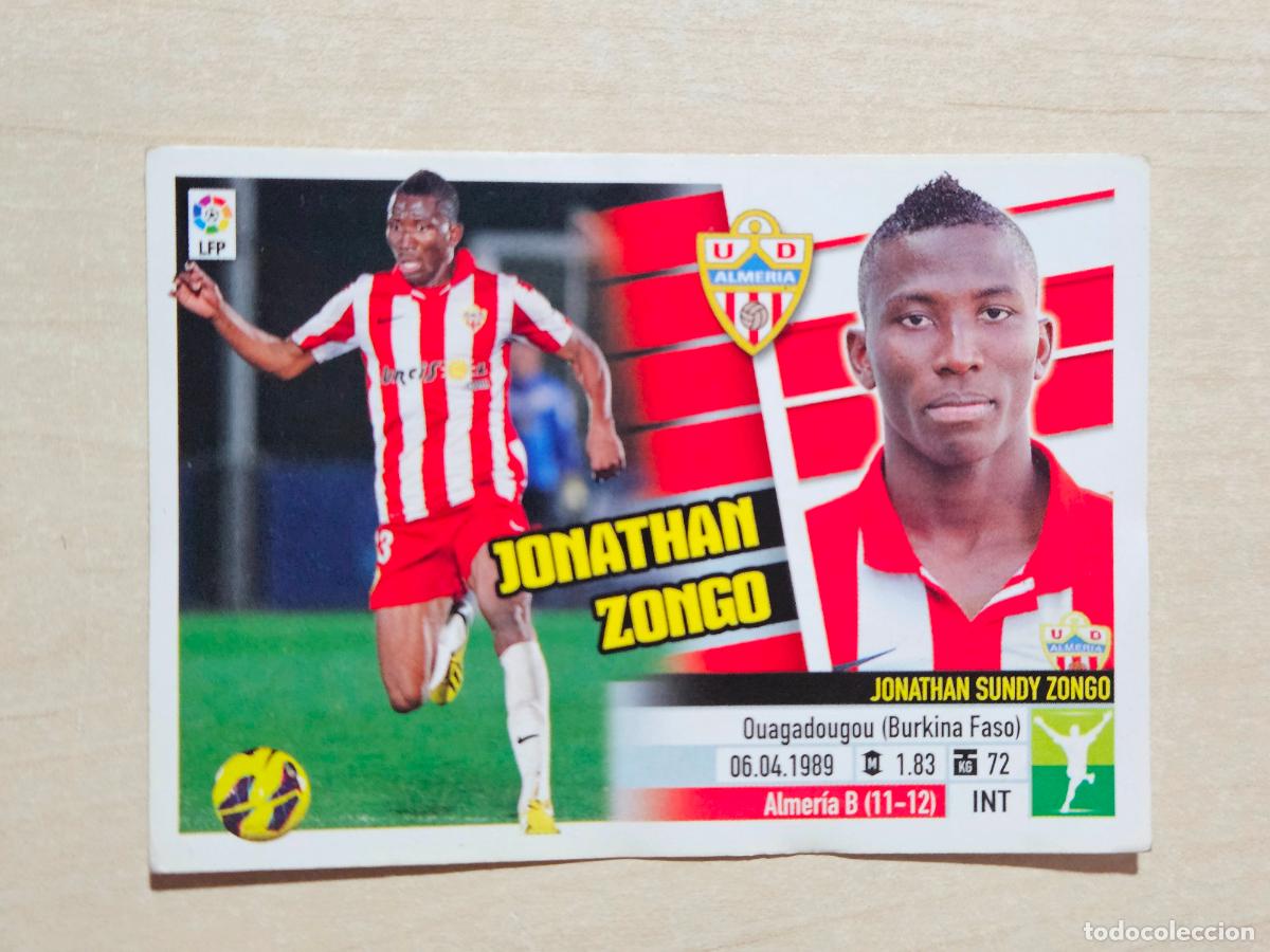 Cromos de F&uacute;tbol: CROMO N&ordm; 14B JONATHAN ZONGO - ESTE 2013 14 - 13 14 - CROMO SIN PEGAR - ALMERIA