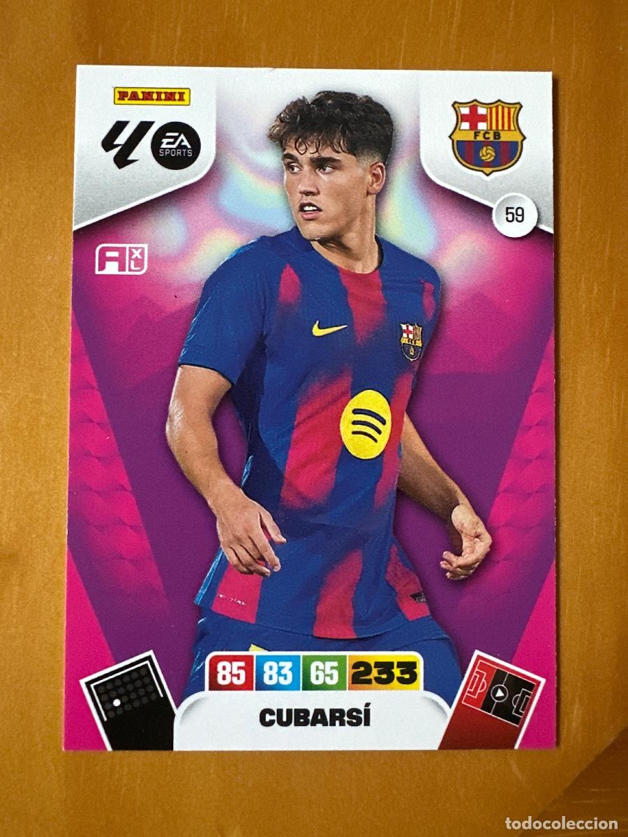 Cromos de F&uacute;tbol: 59 Pau Cubars&iacute;, FC Barcelona, Panini Adrenalyn XL La Liga 2025 2026 25 26