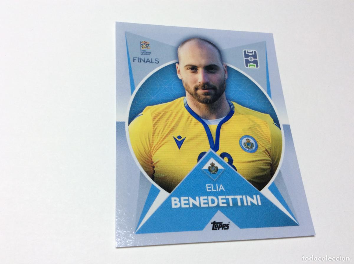 Cromos de F&uacute;tbol: 35 Elia Benedettini Cromo Sticker The Road to UEFA Nations League Finals 2022 2023 22 23 Topps