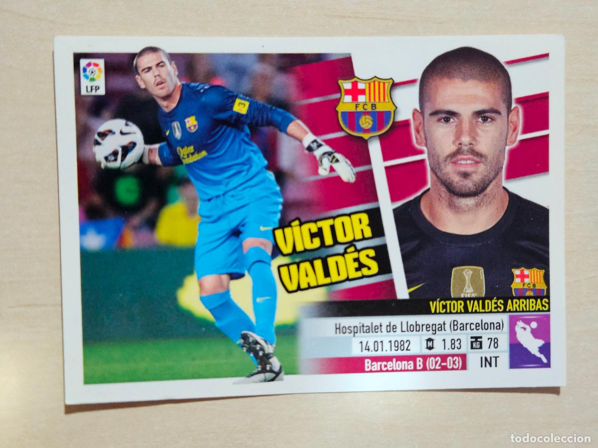 Cromos de F&uacute;tbol: CROMO N&ordm; 1 VICTOR VALDES - ESTE 2013 14 - 13 14 - CROMO SIN PEGAR - BARCELONA