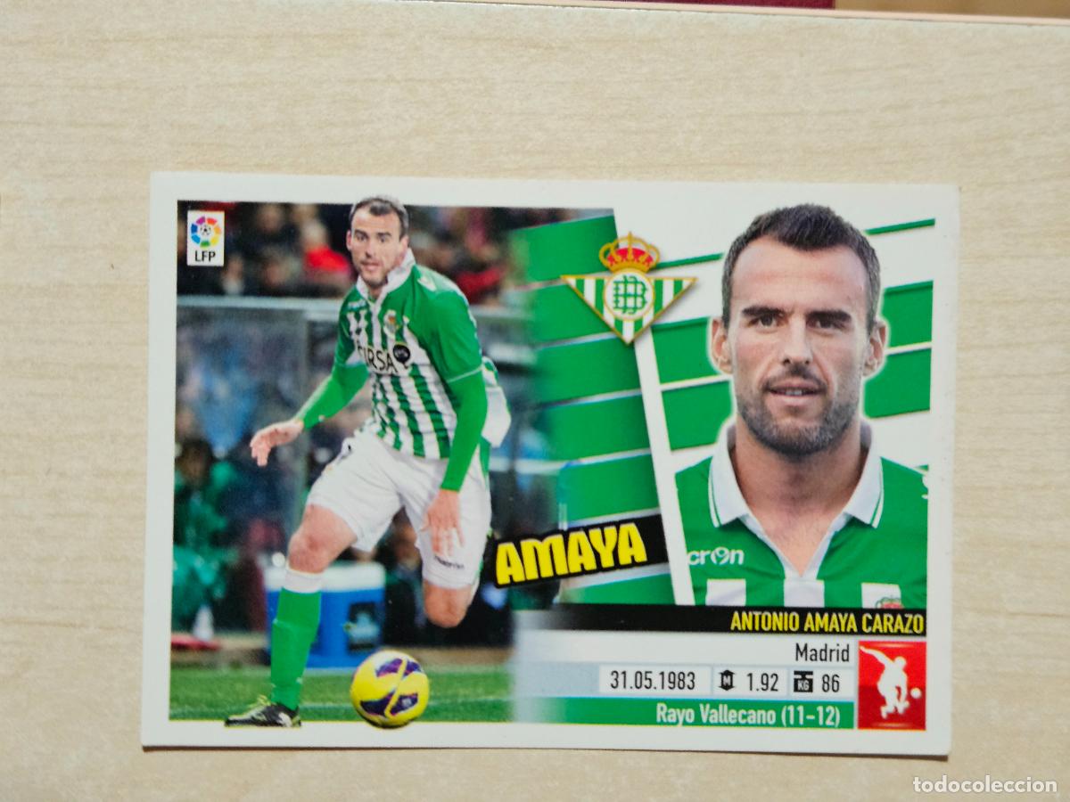 Cartes &agrave; collectionner de Football: CROMO N&ordm; 4 AMAYA - ESTE 2013 14 - 13 14 - CROMO SIN PEGAR - REAL BETIS
