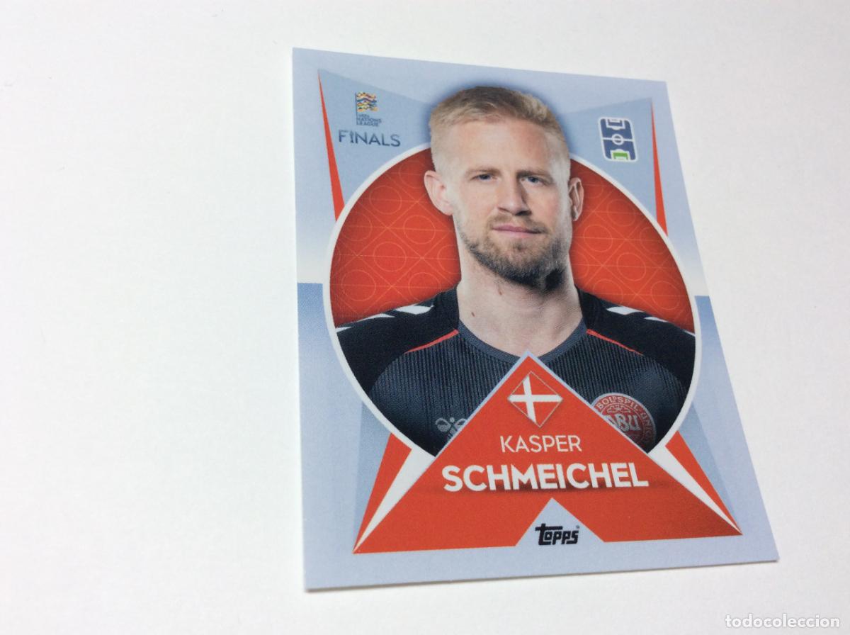 Fu&szlig;ball-Sticker: 44 Kasper Schmeichel Cromo Sticker The Road to UEFA Nations League Finals 2022 2023 22 23 Topps