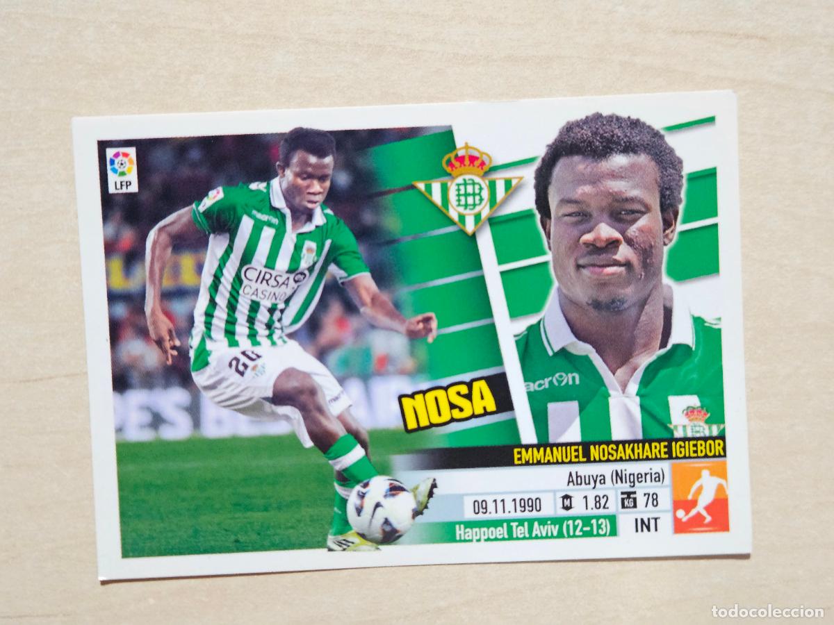 Cromos de F&uacute;tbol: CROMO N&ordm; 9 MOSA - ESTE 2013 14 - 13 14 - CROMO SIN PEGAR - REAL BETIS