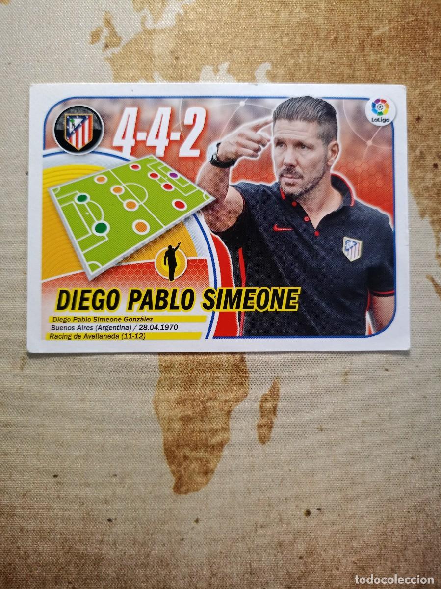 Cromos de F&uacute;tbol: # Entrenador 6 DIEGO PABLO SIMEONE Liga Este 2016-17