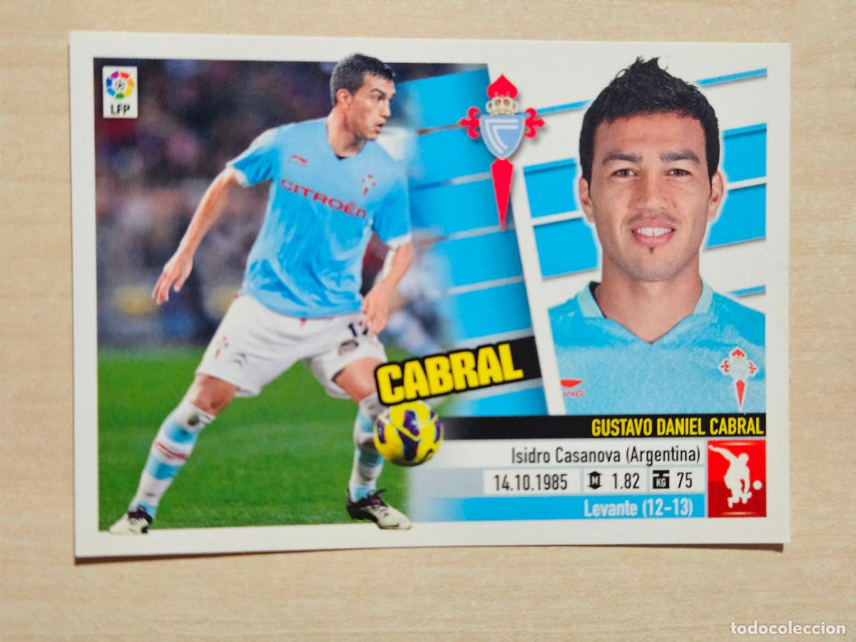 Cromos de F&uacute;tbol: CROMO N&ordm; 6 CABRAL - ESTE 2013 14 - 13 14 - CROMO SIN PEGAR - REAL CELTA
